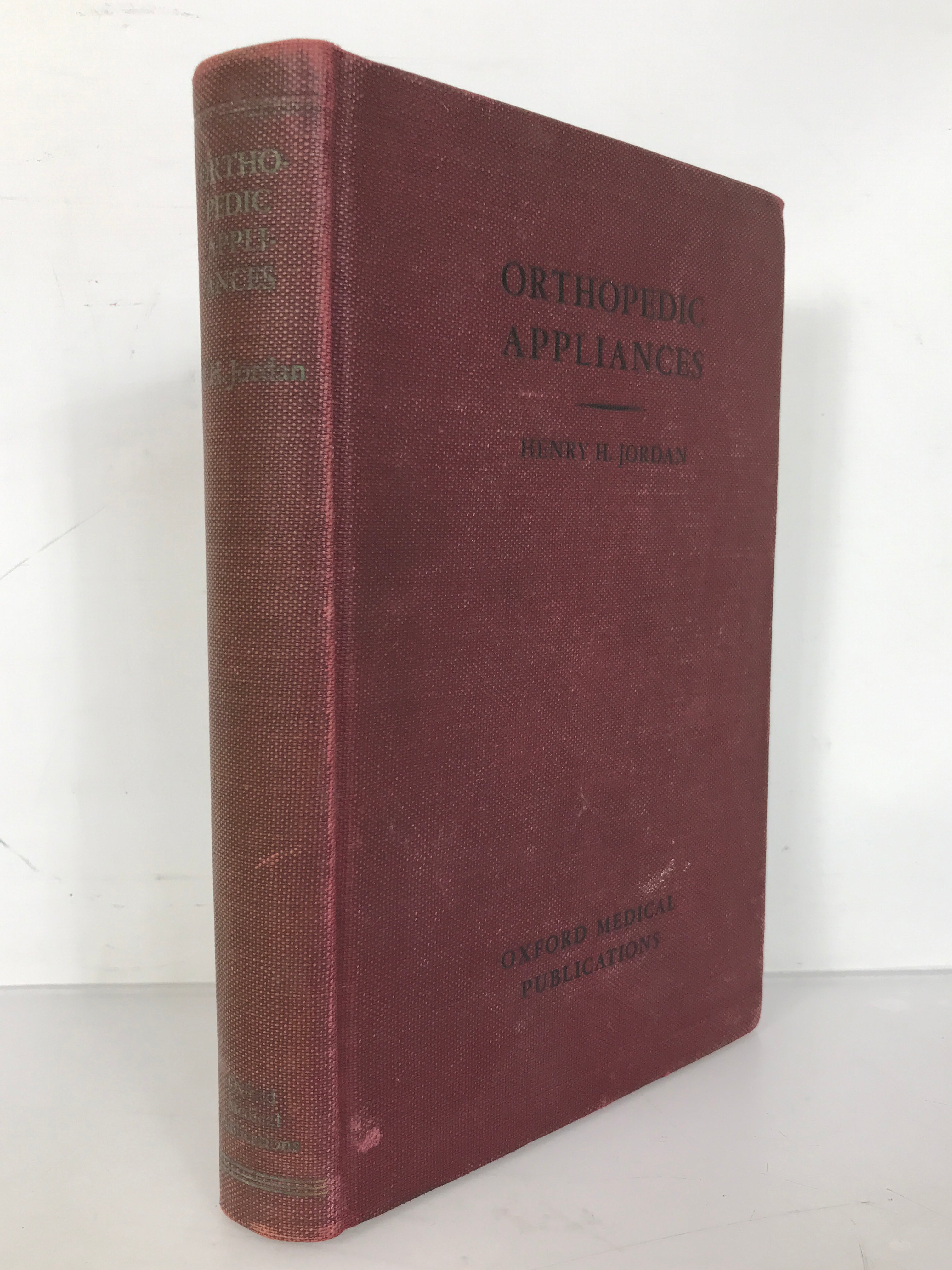 Antique Medical Text: Orthopedic Appliances by Henry H. Jordan 1939 Oxford University Press HC