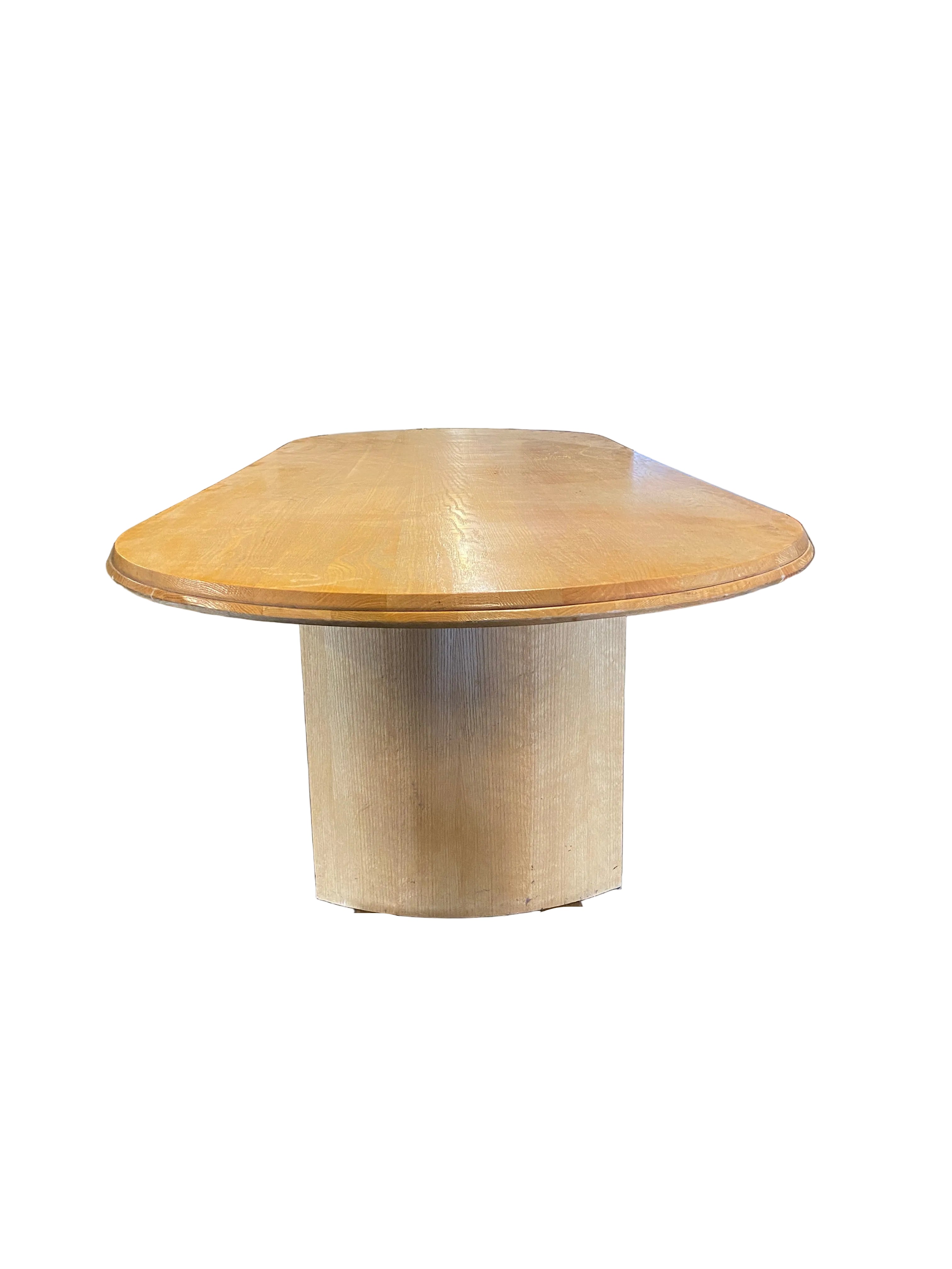 Light Oak Laminate With Rounded Corners Conference Table