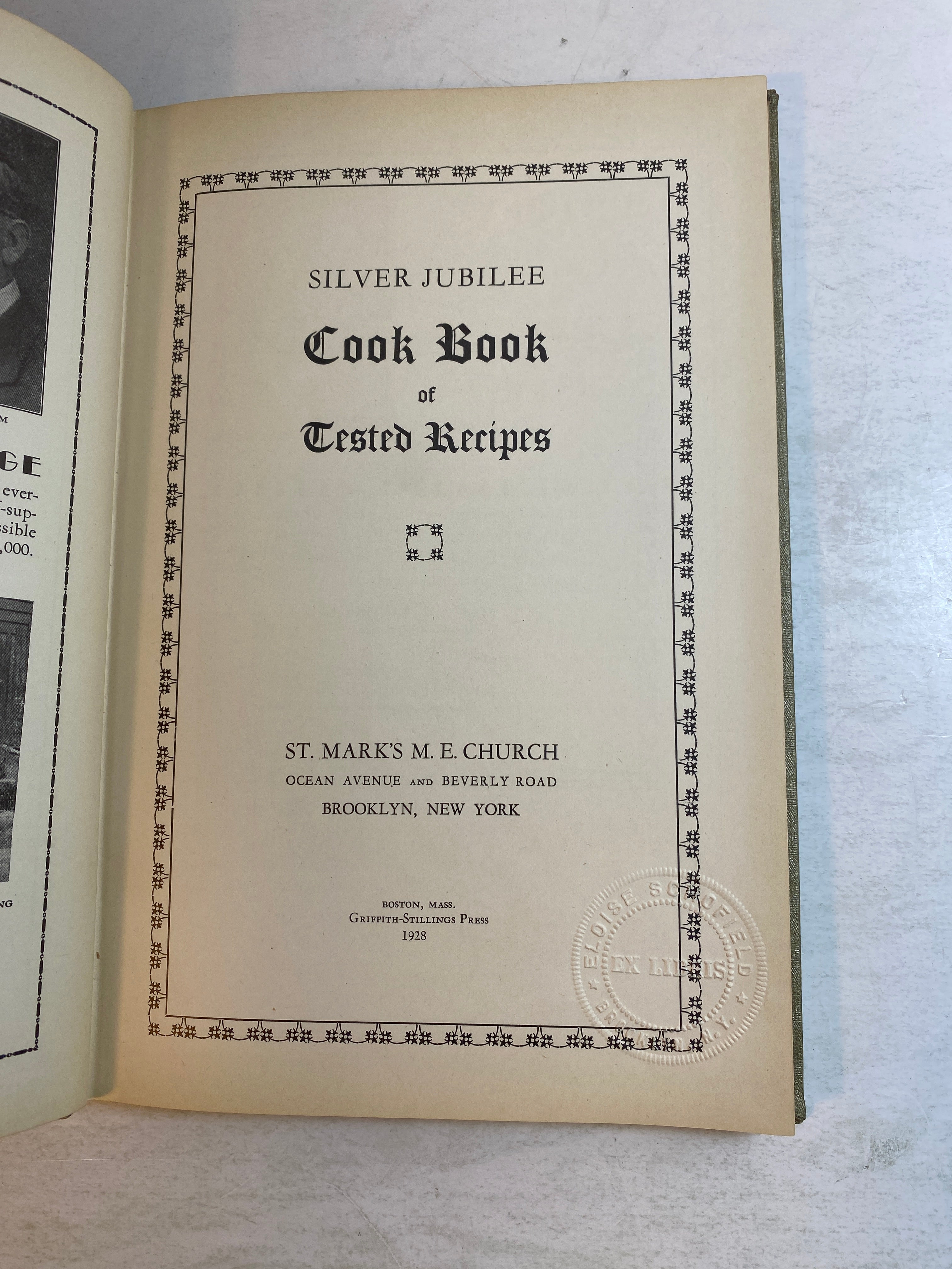 Silver Jubilee Cook Book of Tested Recipes HC 1928