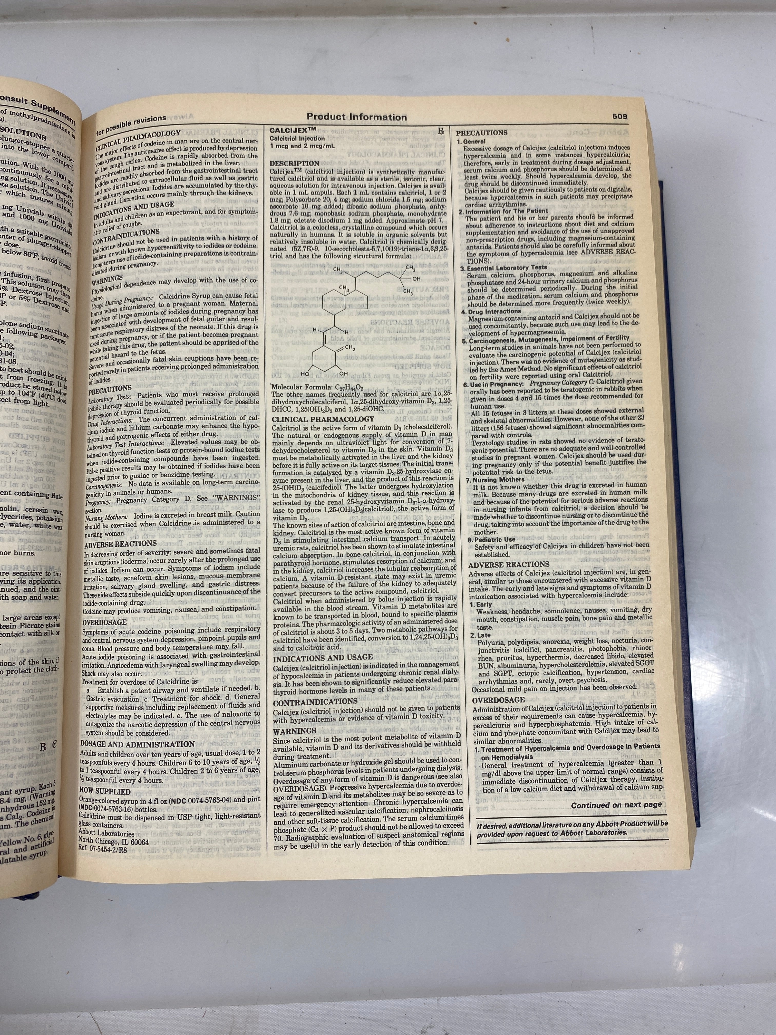 Physicians' Desk Reference 43rd Ed. 1989 HC
