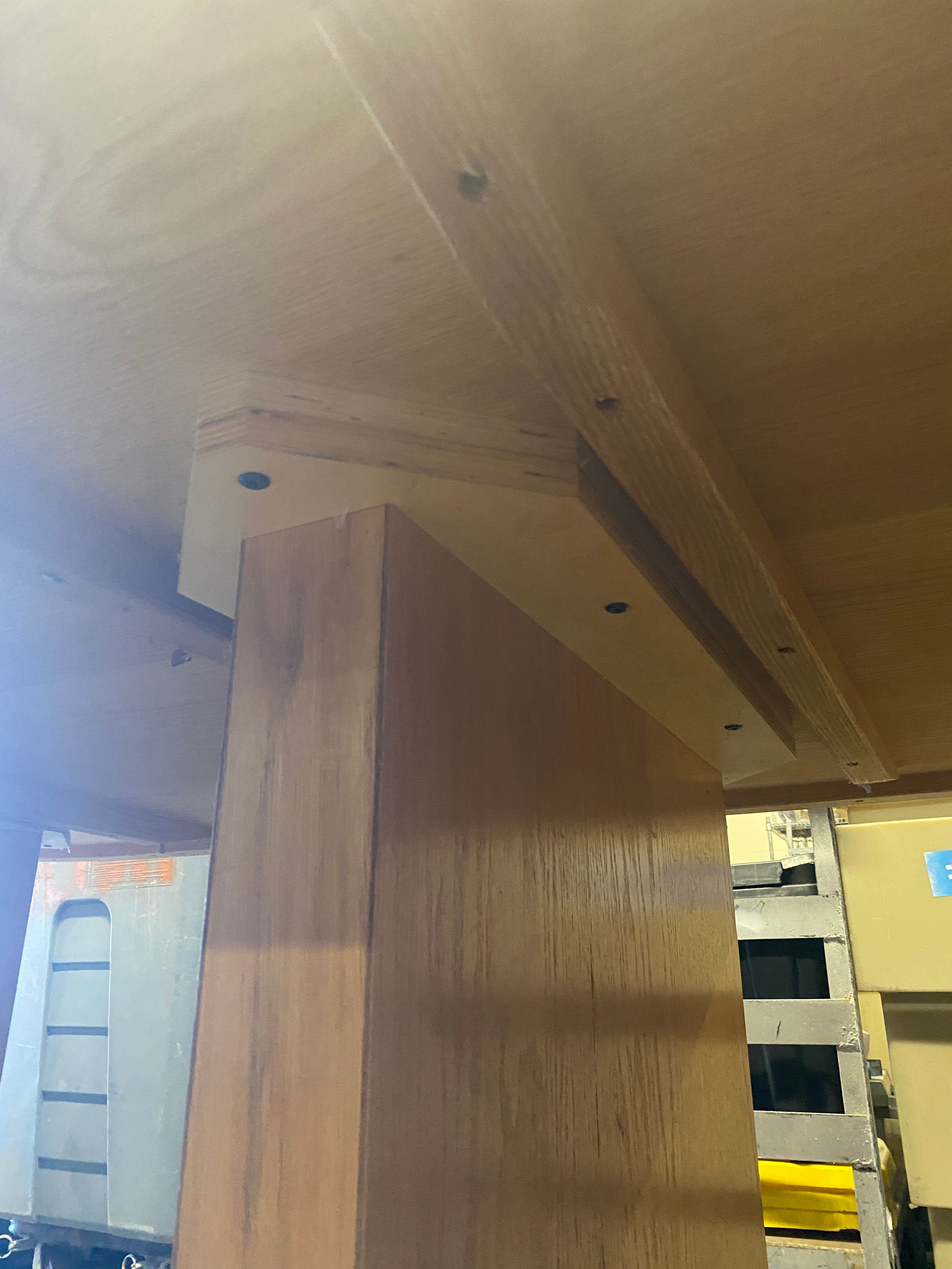 Light Oak Laminate With Rounded Corners Conference Table