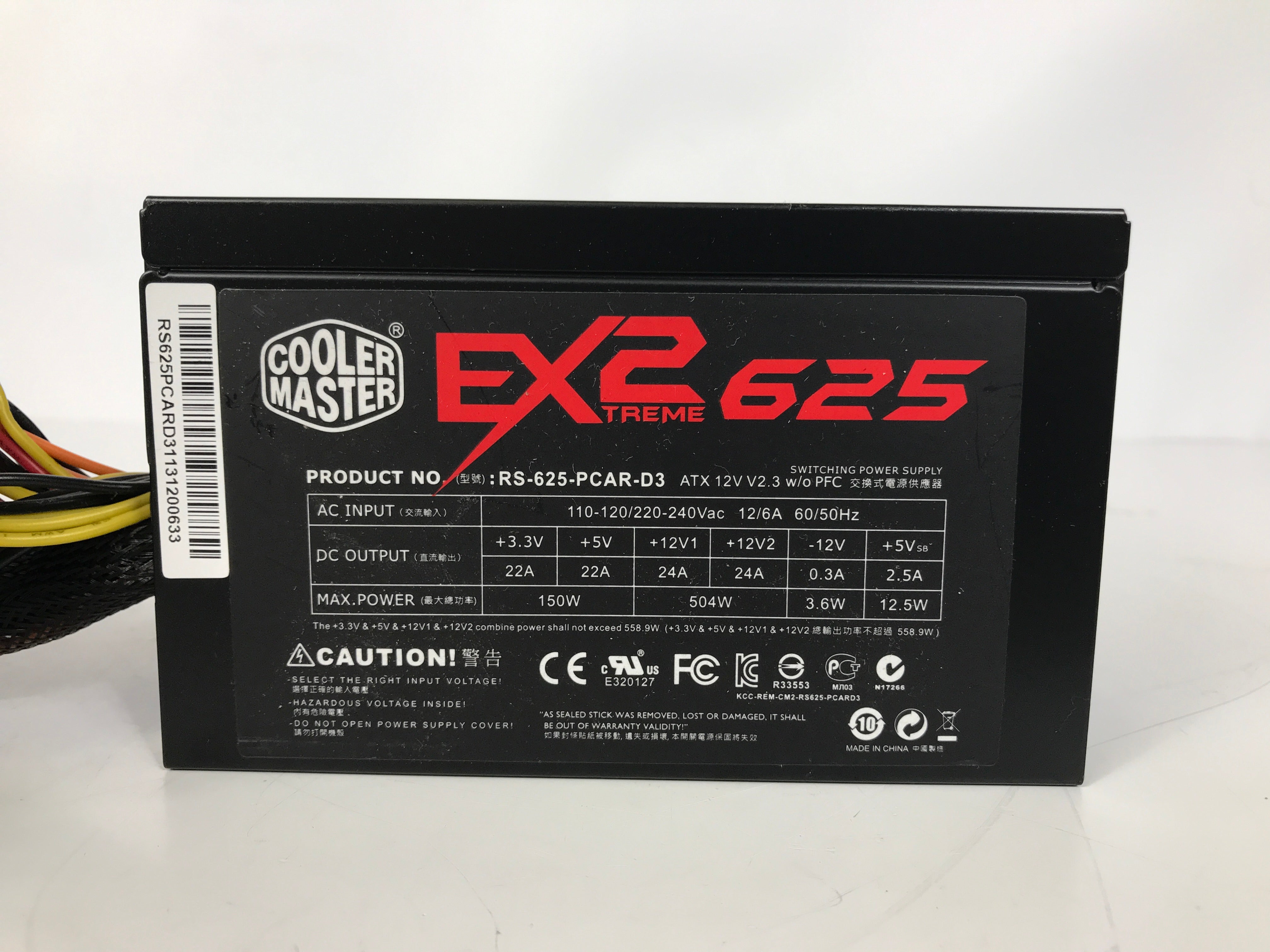 Cooler Master Extreme 2 625W Power Supply Unit