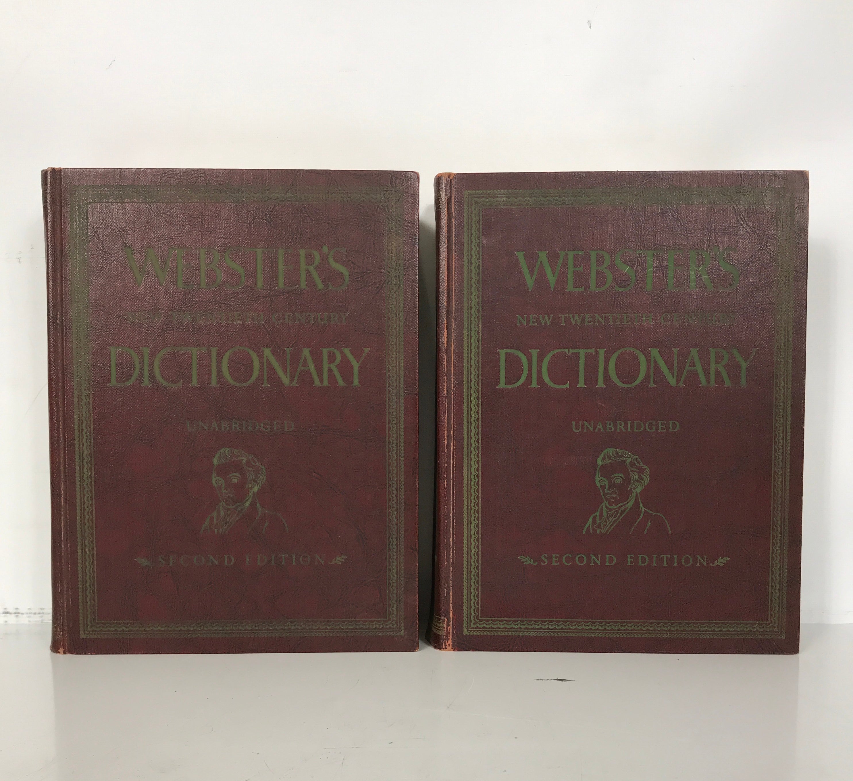 2 Vol Set: Webster's New 20th Century Dictionary Unabridged 2nd Ed 1959 HC