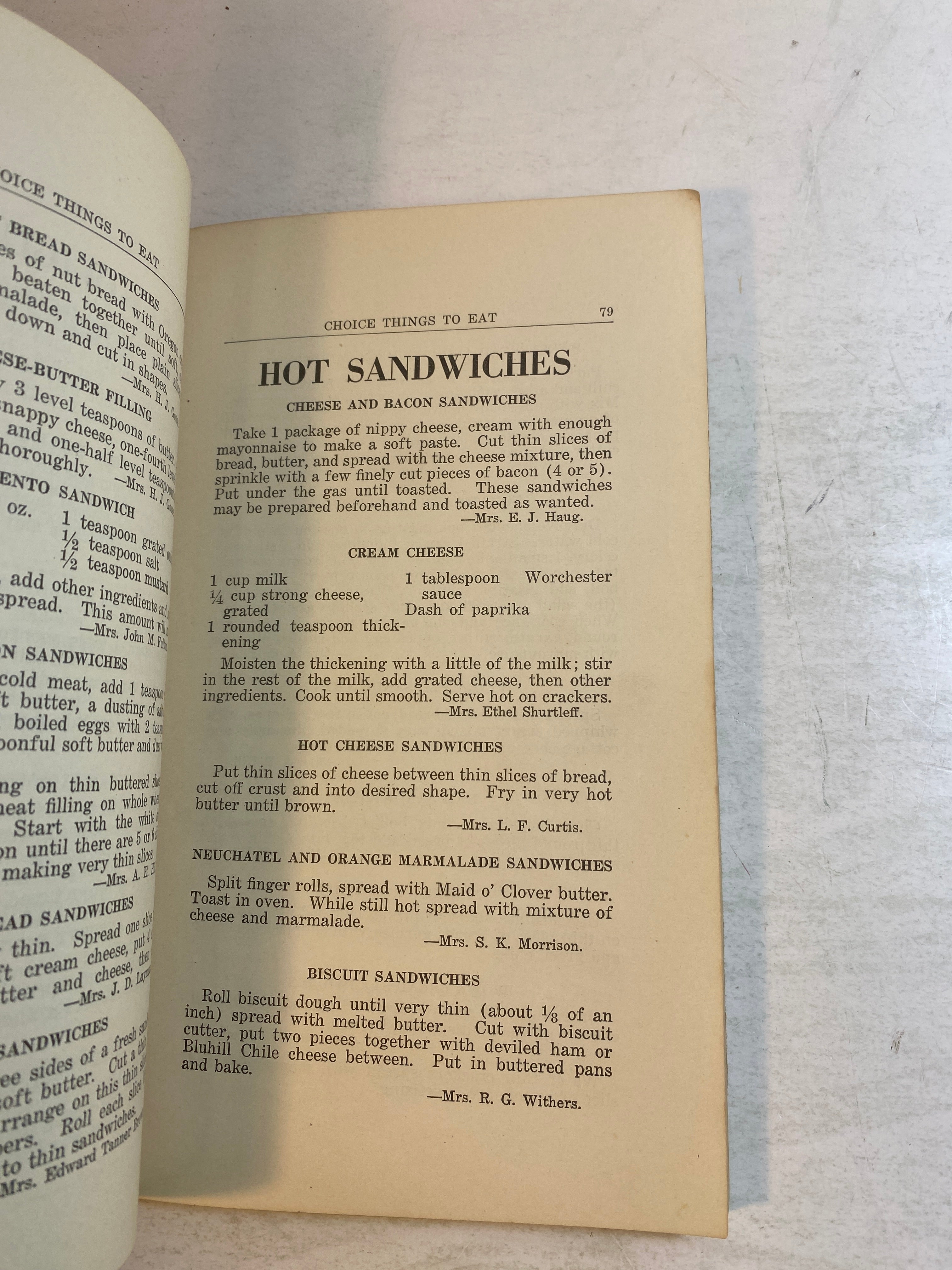 Good Things to Eat Women of Trinity Guild Reno, NV SC 1924