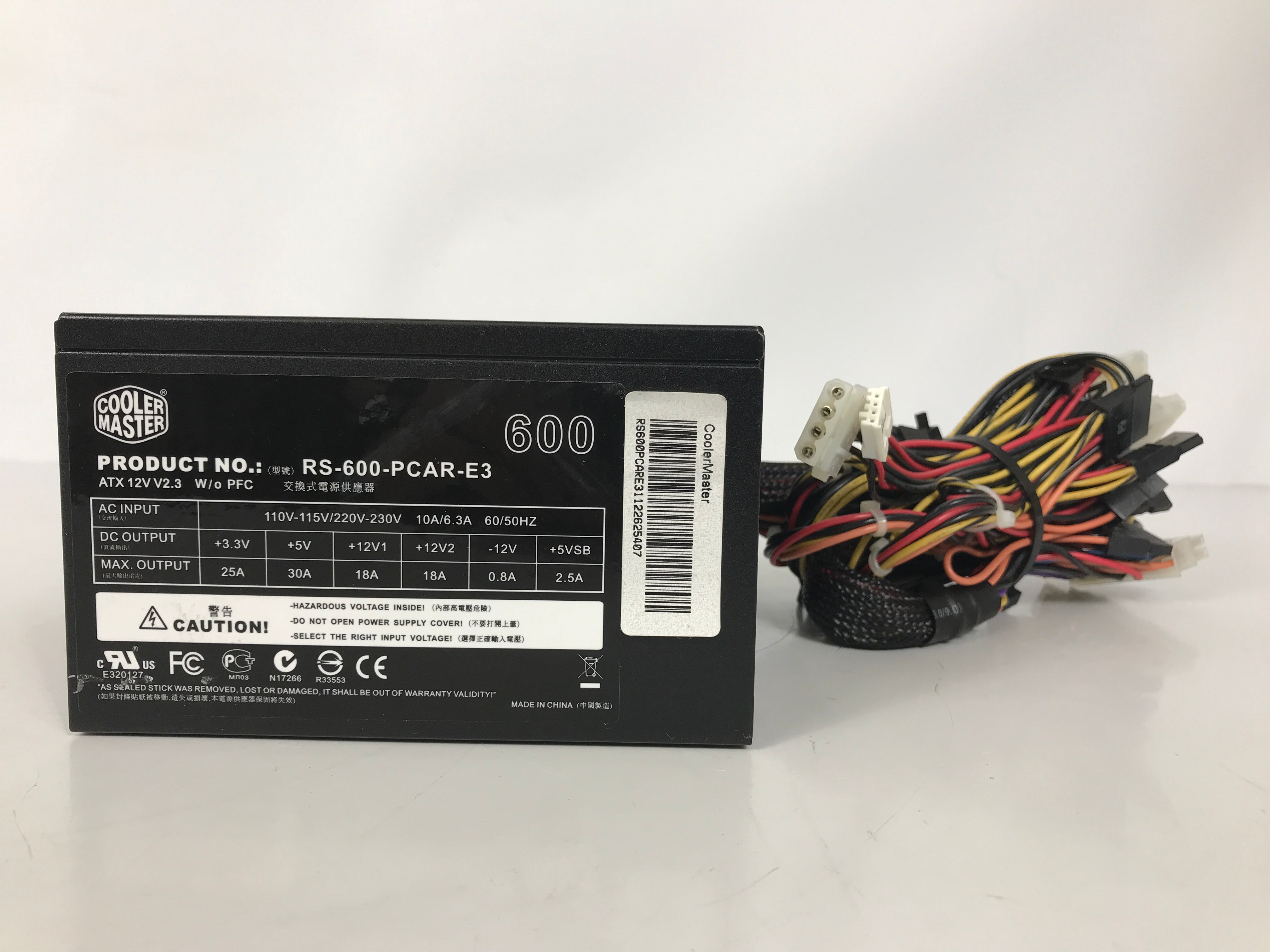 Cooler Master RS-600-PCAR-E3 600W Power Supply Unit