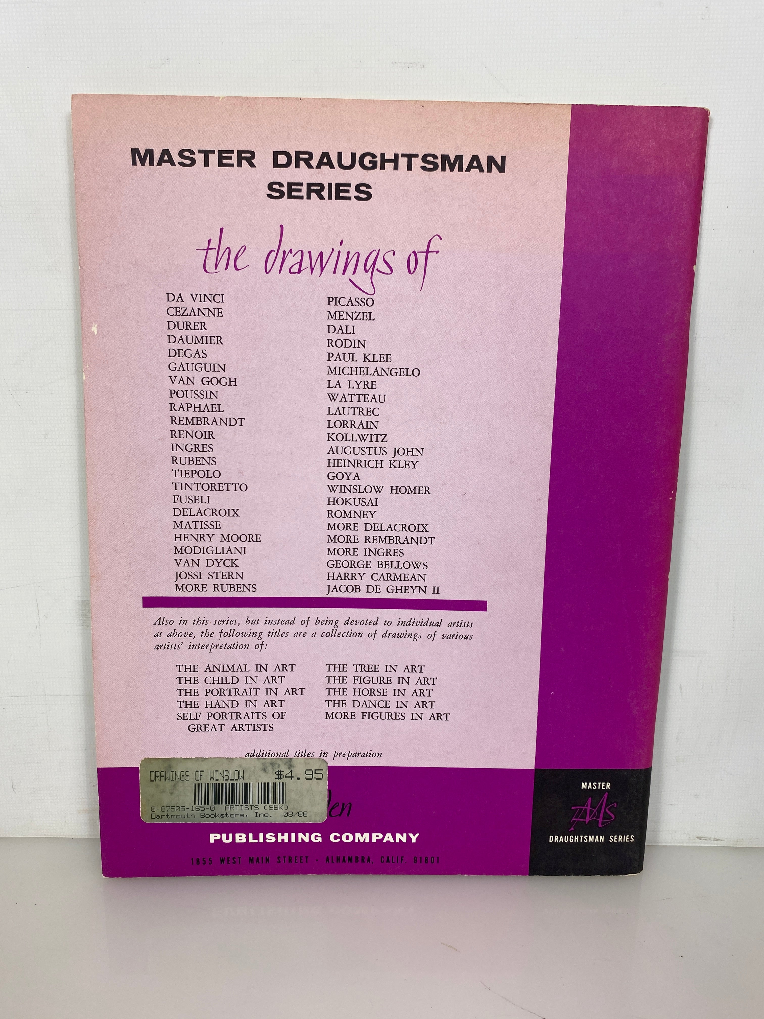 The Drawings of Winslow Homer 1970 Master Draughtsman Series SC