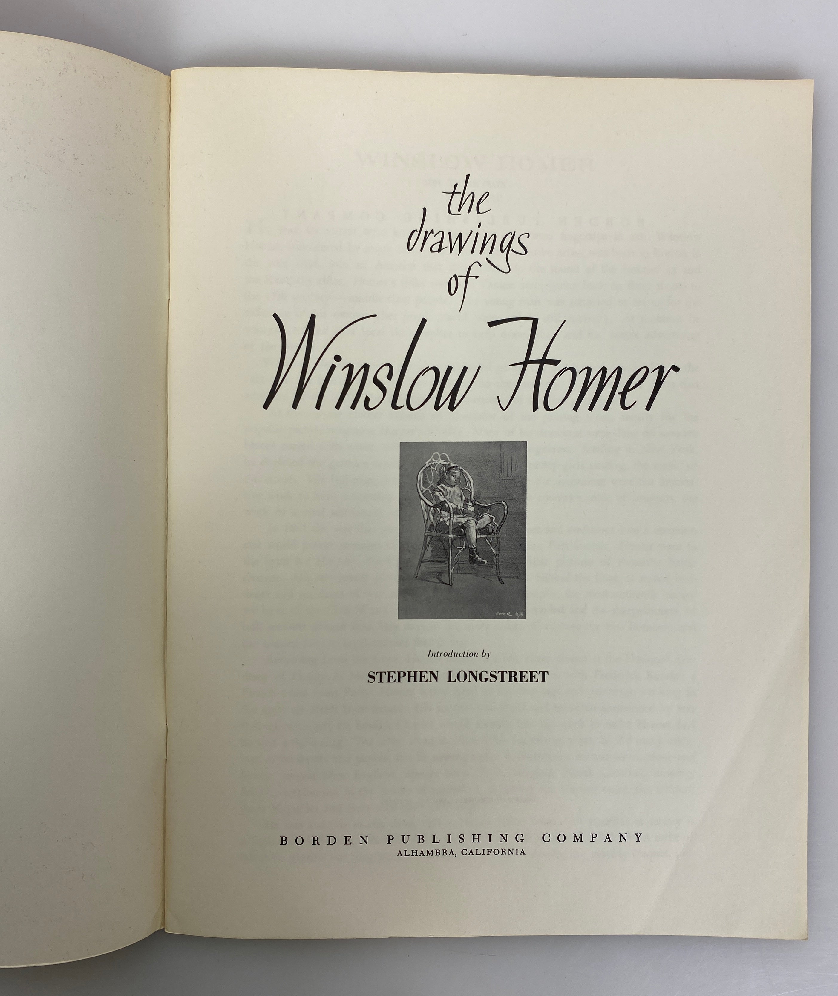 The Drawings of Winslow Homer 1970 Master Draughtsman Series SC