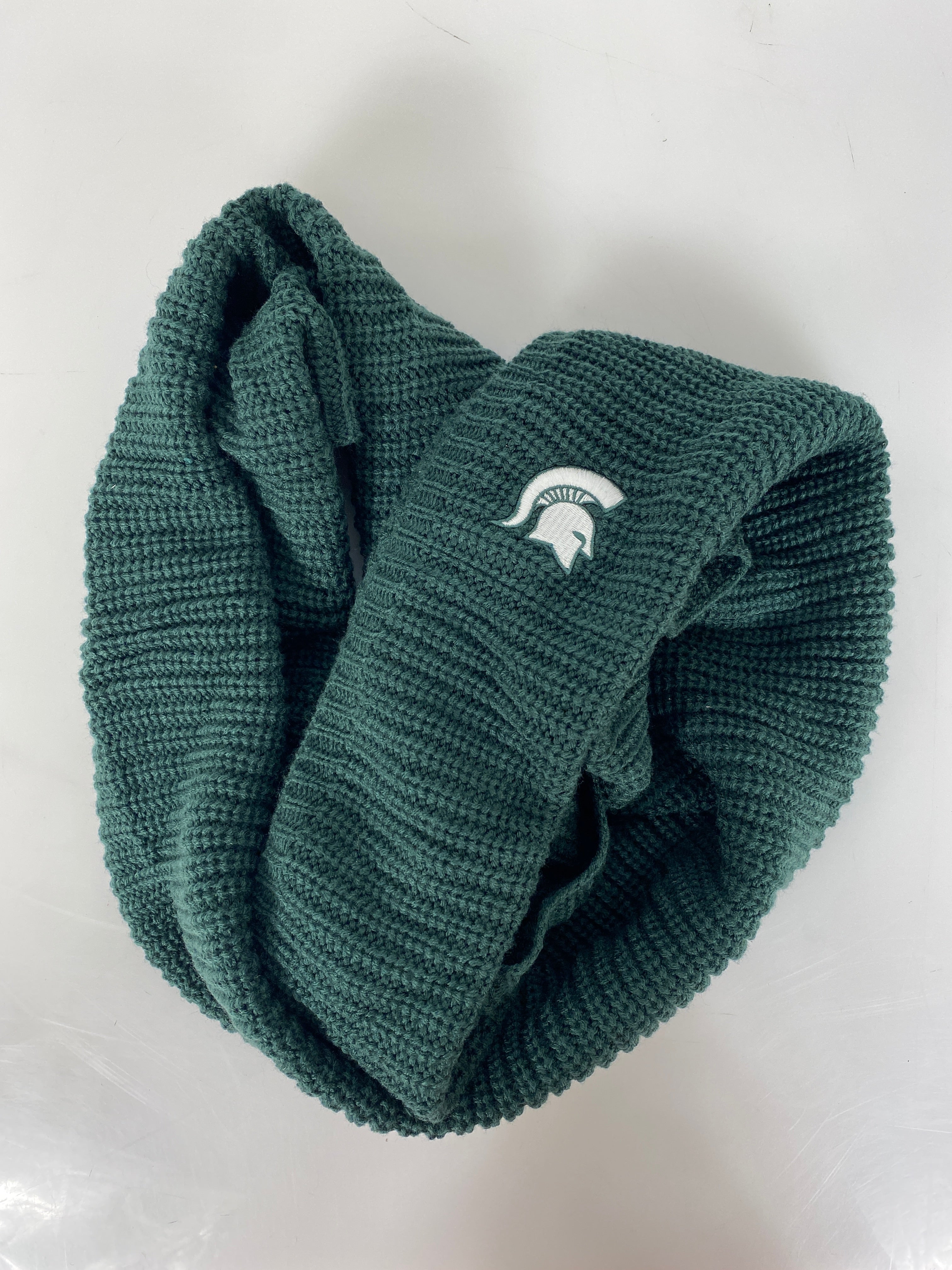 MSU Green Spartan Infinity Scarf