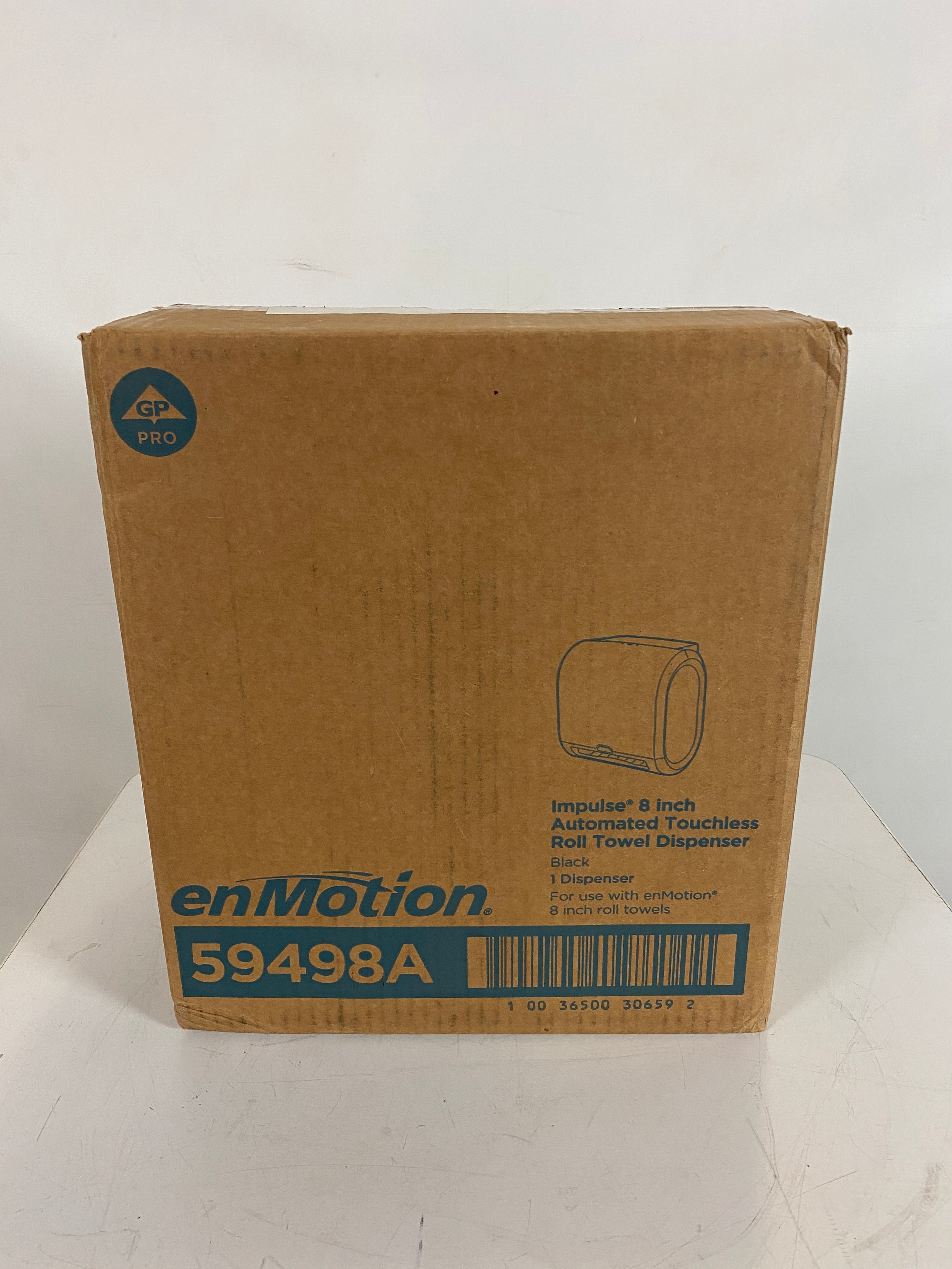 enMotion Impulse 8in Black Automated Touchless Roll Towel Dispenser