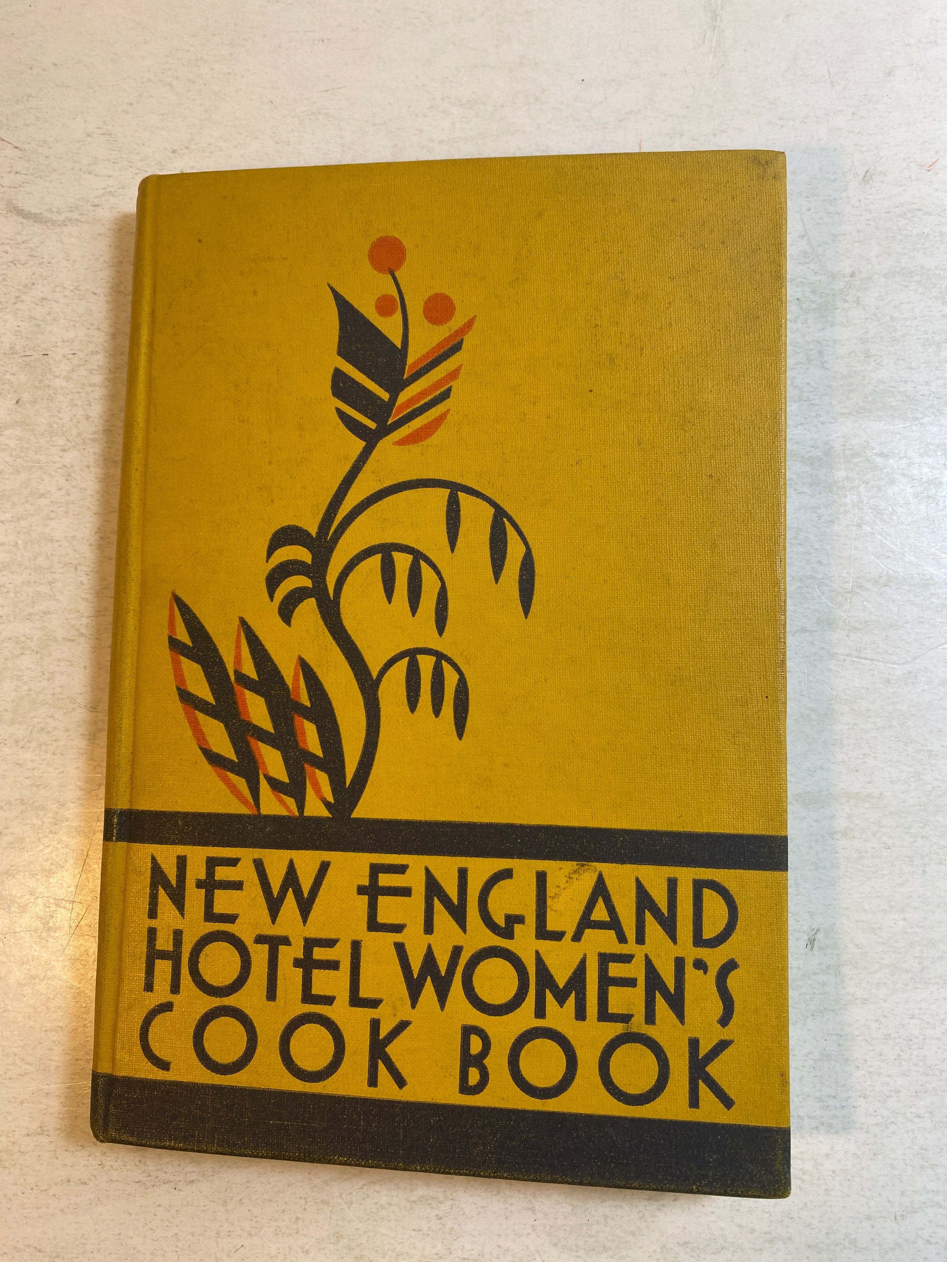 New England Hotel Woman's Cook Book 1933 HC