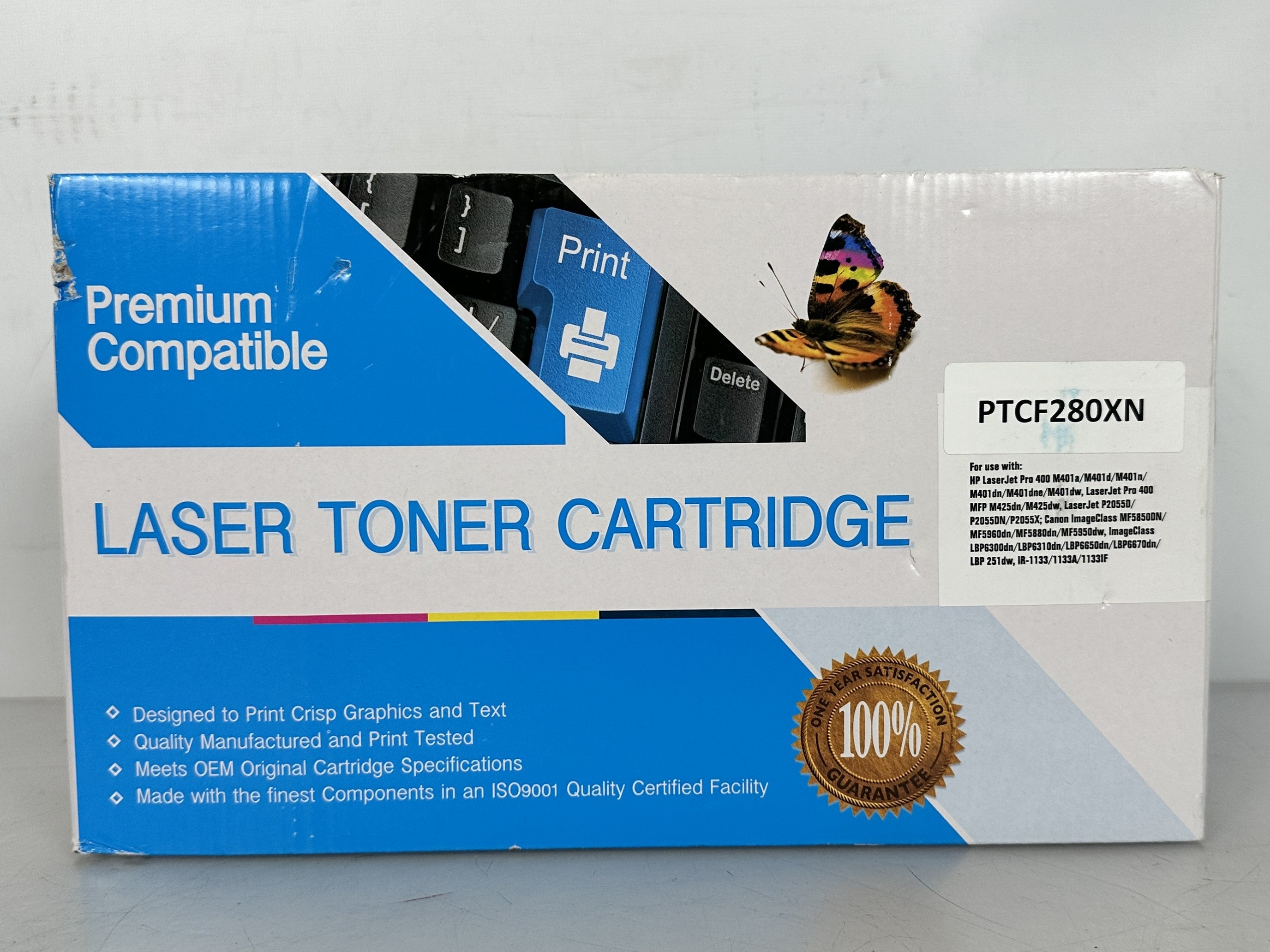 Premium Compatible PTCF280XN Black Toner Cartridge