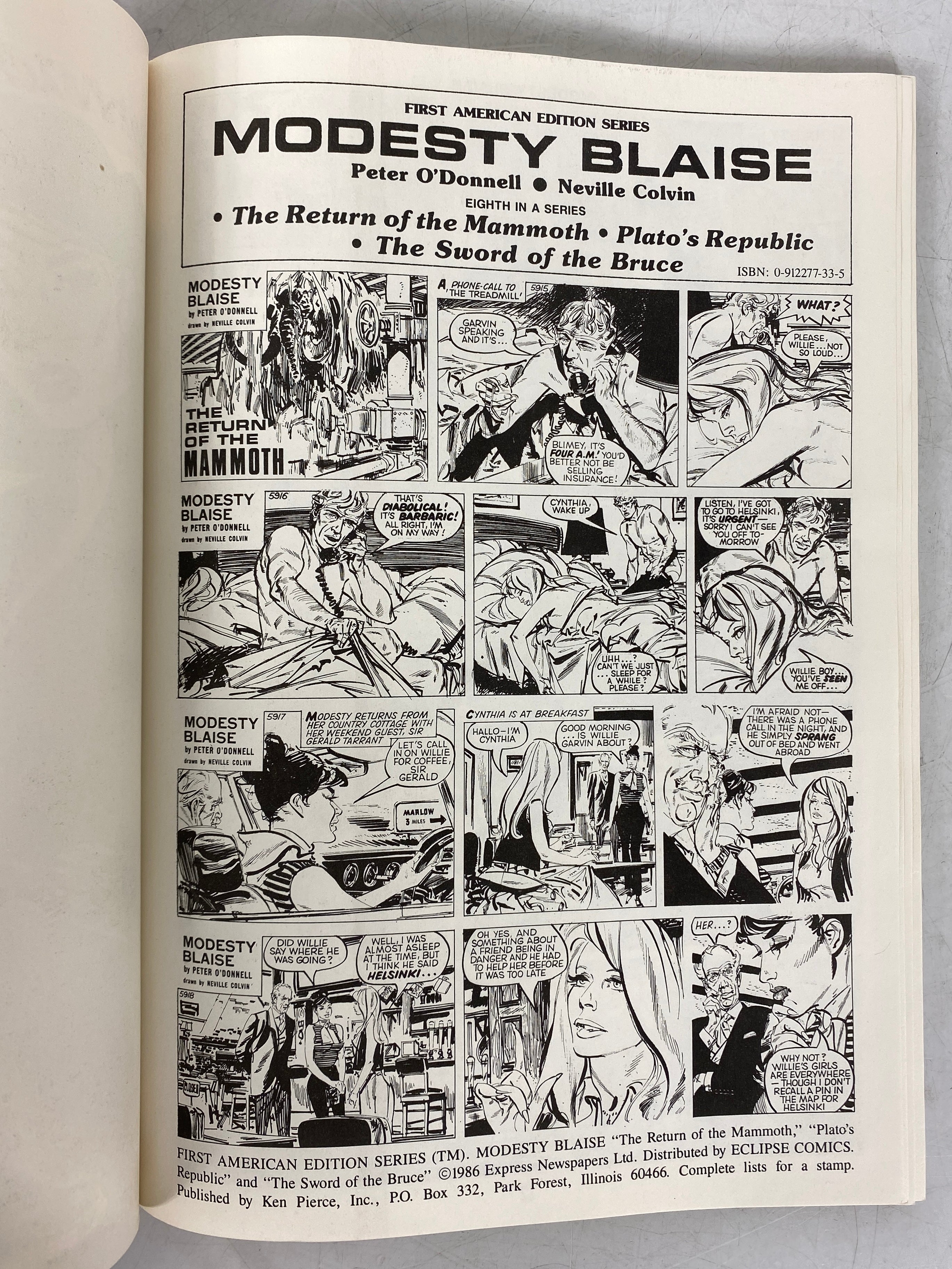 Lot of 7 Modesty Blaise Graphic Novels Comic Books