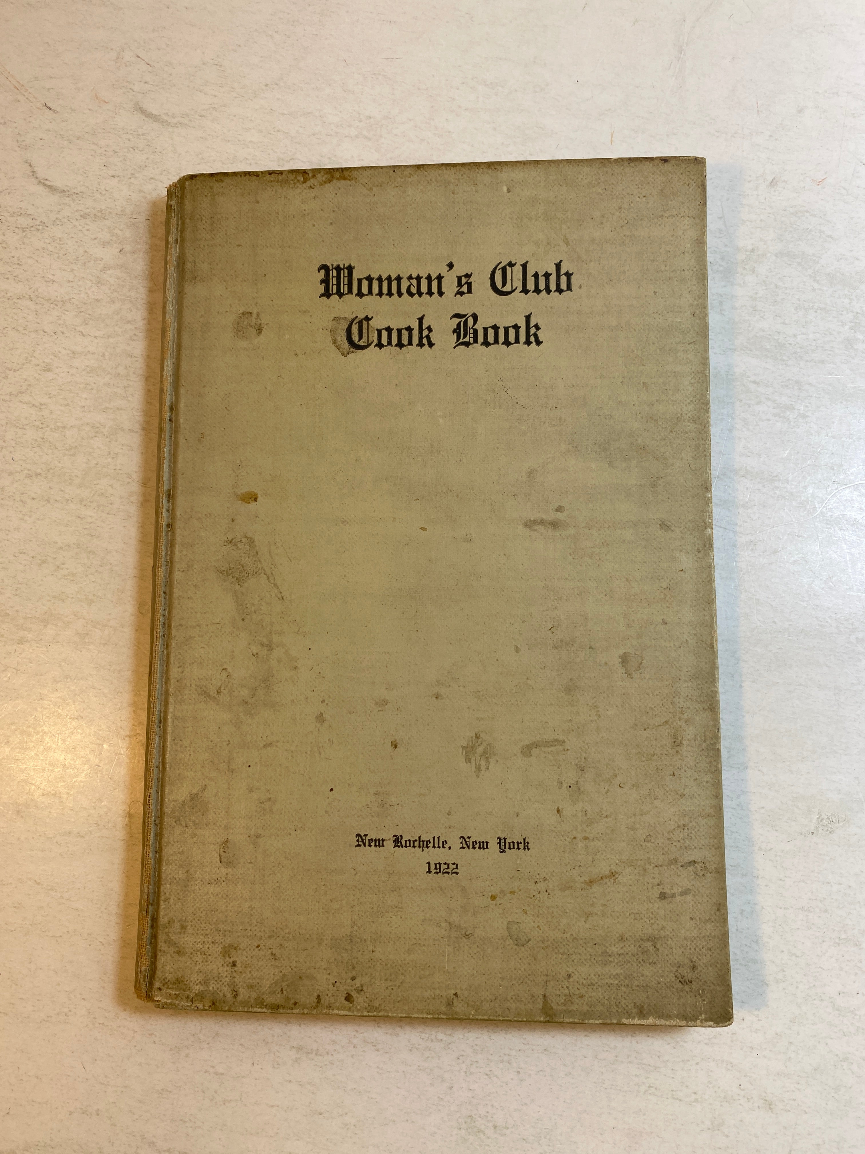 Woman's Club Cook Book New Rochelle, NY HC 1922