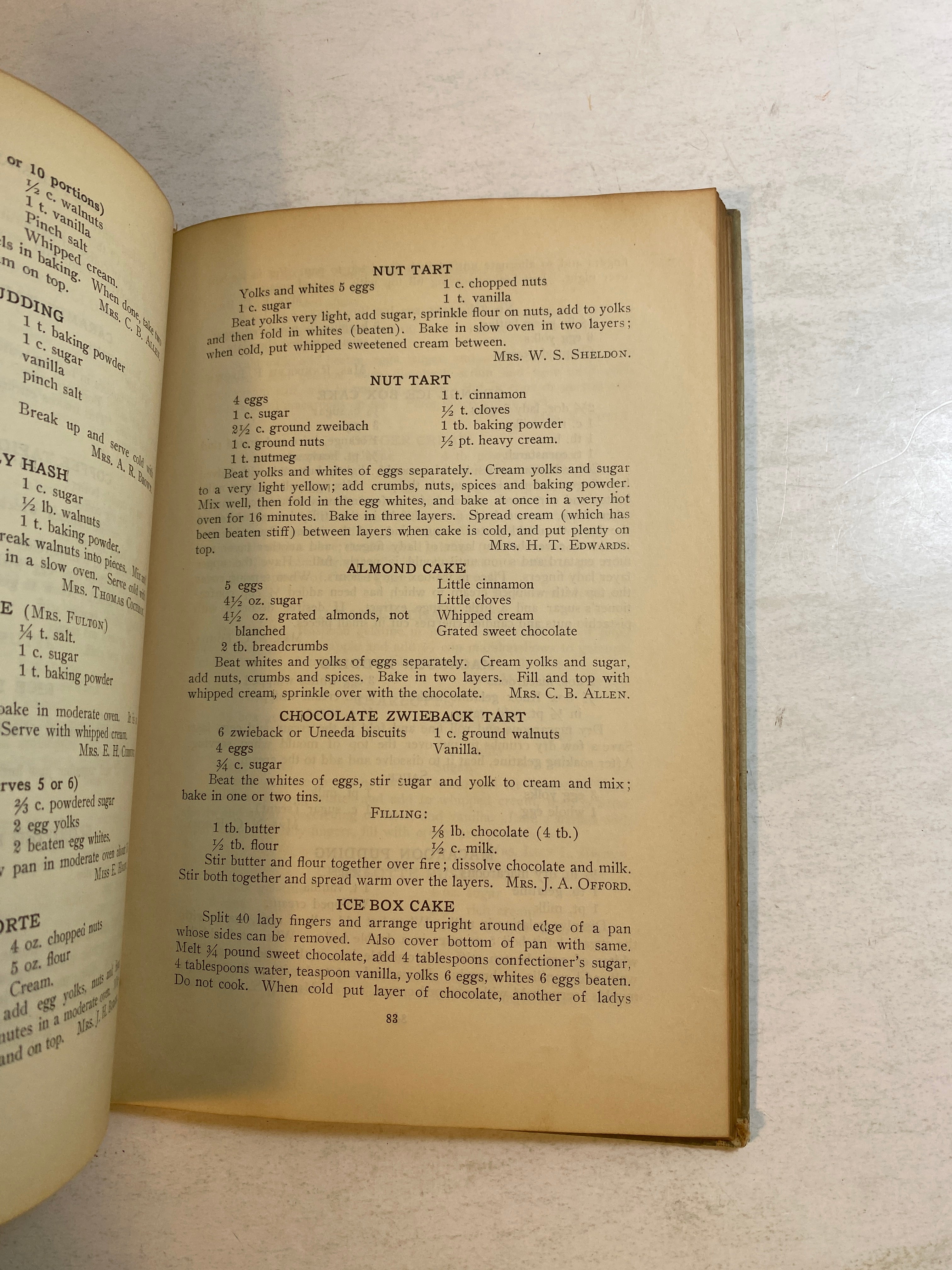 Woman's Club Cook Book New Rochelle, NY HC 1922