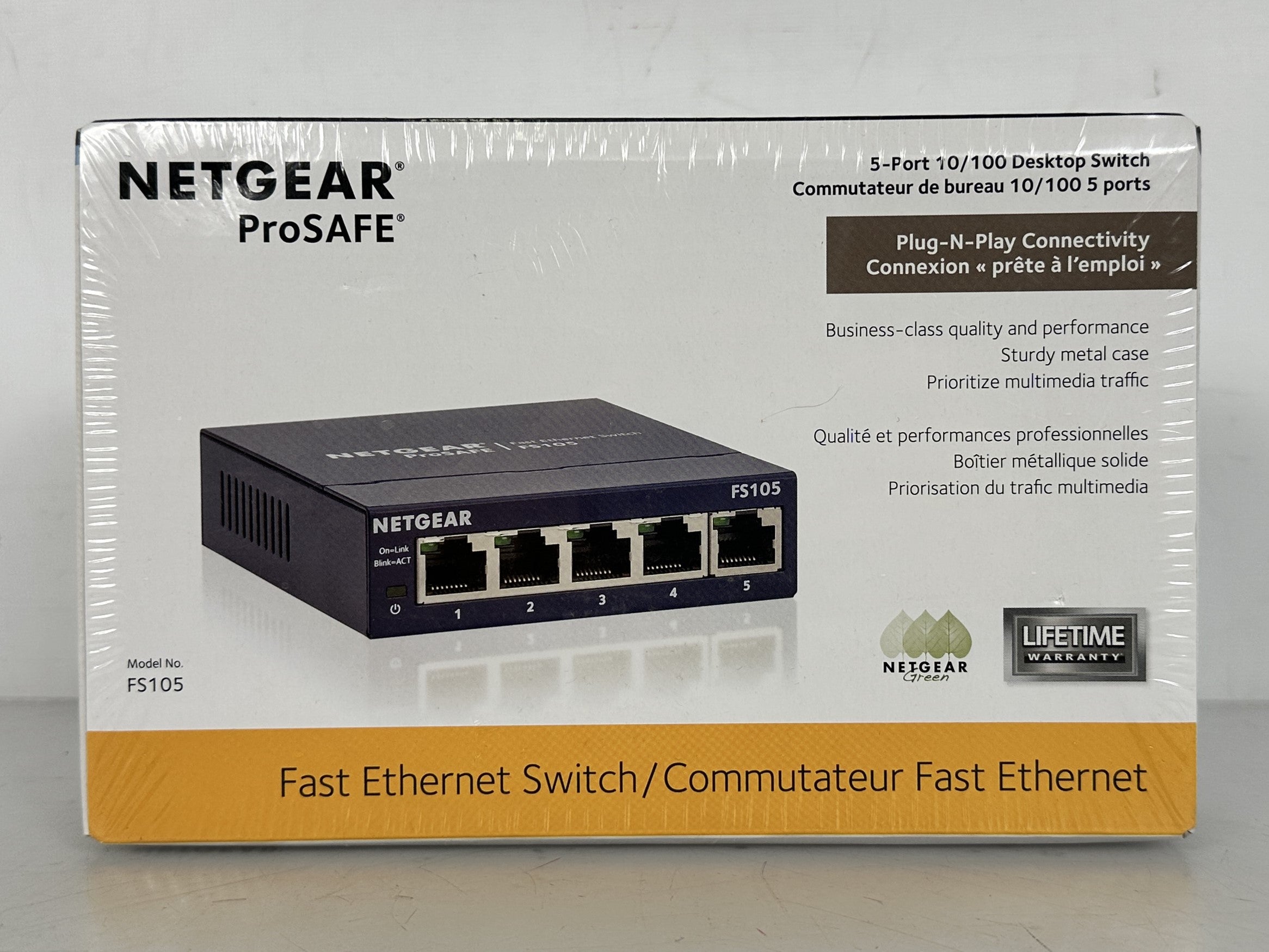 Netgear ProSAFE FS105 5-Port 10/100 Desktop Switch