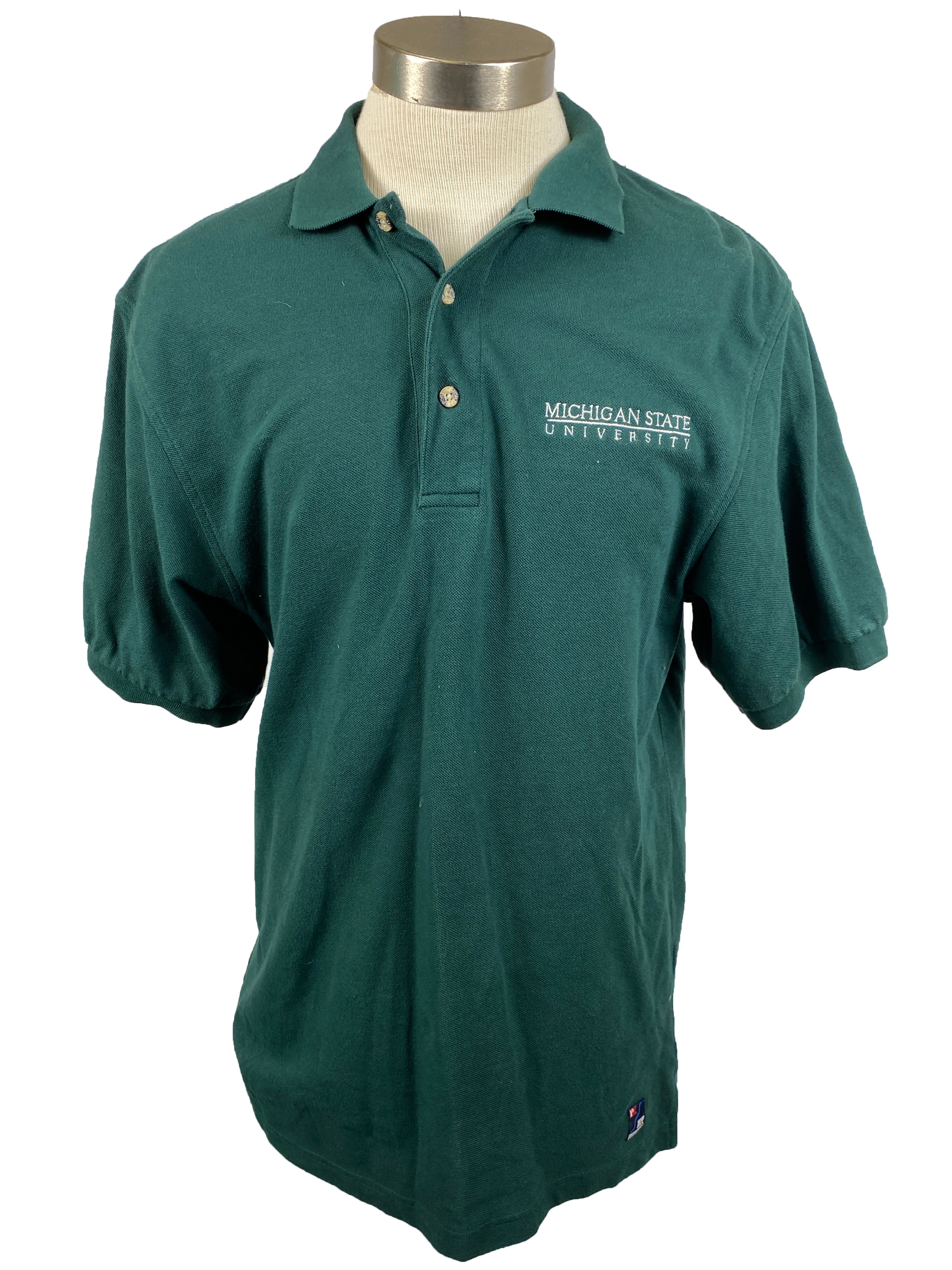 Green Michigan State University Polo Men's Size M