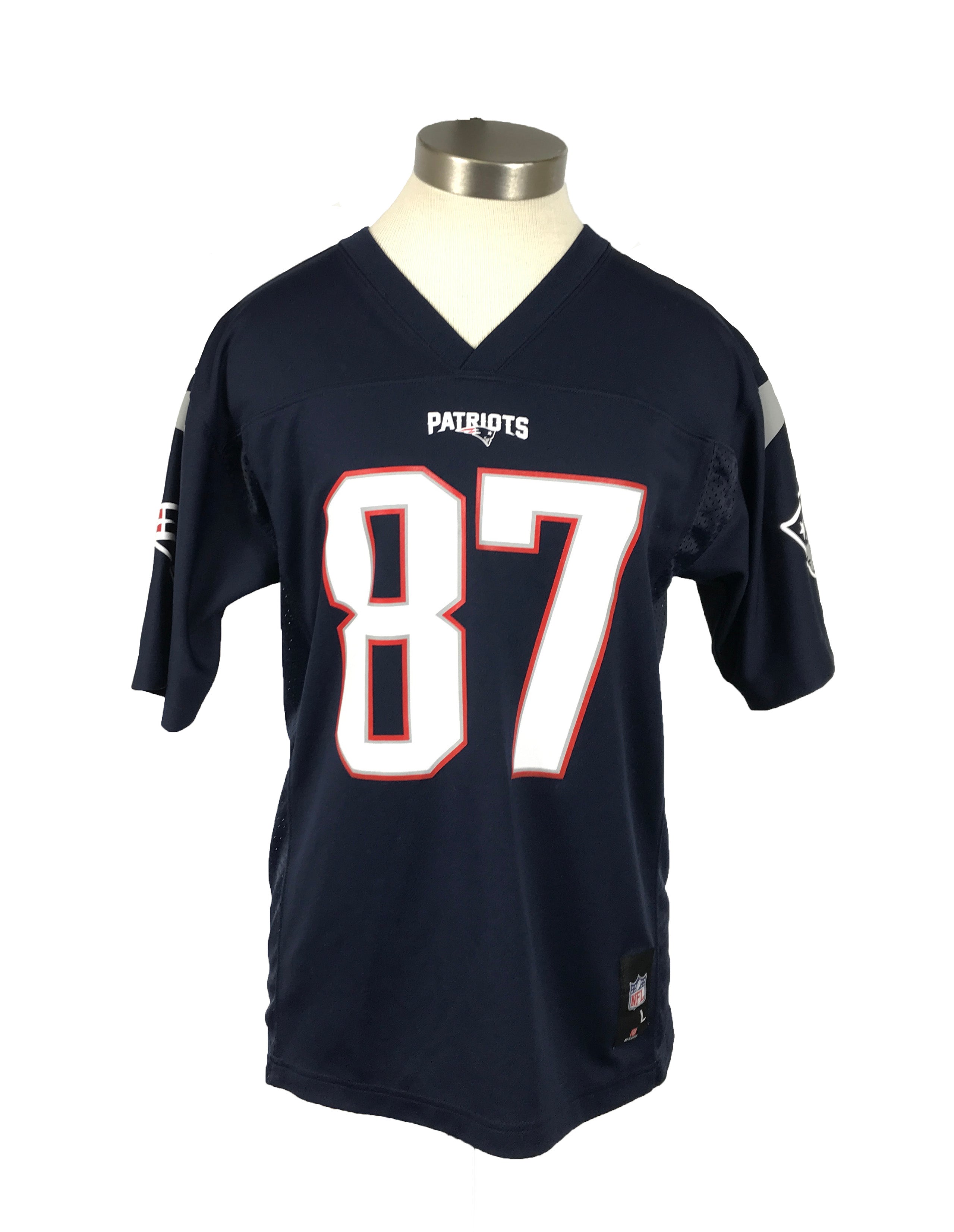 Nike NFL Team Apparel Navy Rob Gronkowski Patriots Jersey Youth Size Large