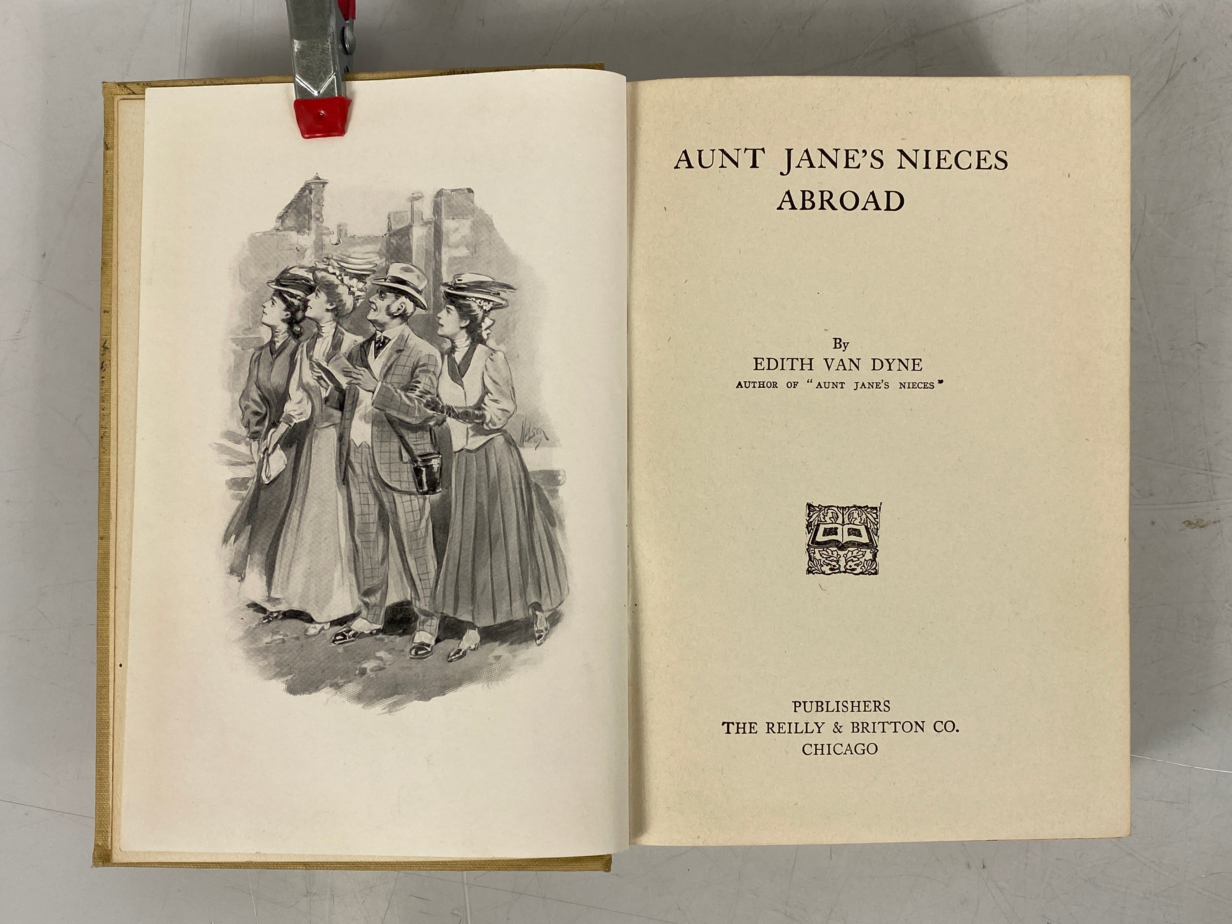 Aunt Jane's Nieces Abroad E. Van Dyne (L. Frank Baum) 1906 1st Ed Antique HC