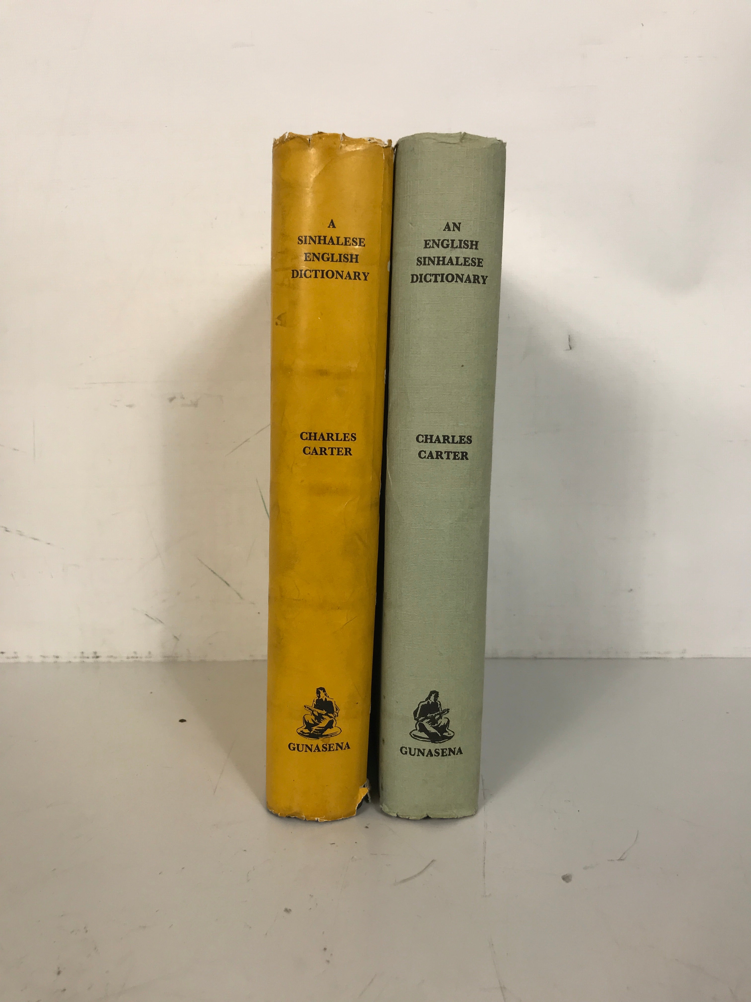 2 Vols: An English-Sinhalese/A Sinhalese-English Dictionary Carter 1965 HC DJ