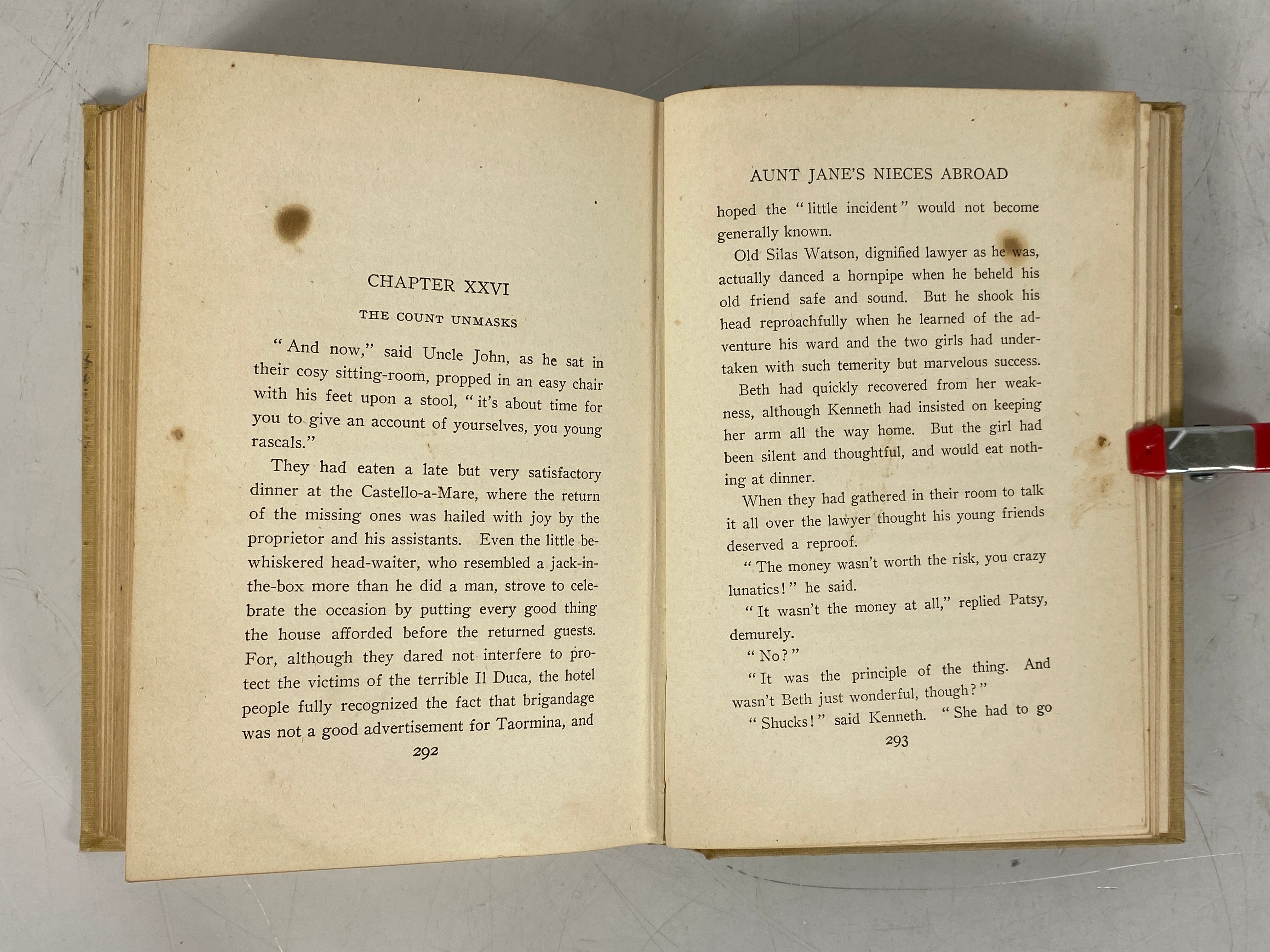 Aunt Jane's Nieces Abroad E. Van Dyne (L. Frank Baum) 1906 1st Ed Antique HC