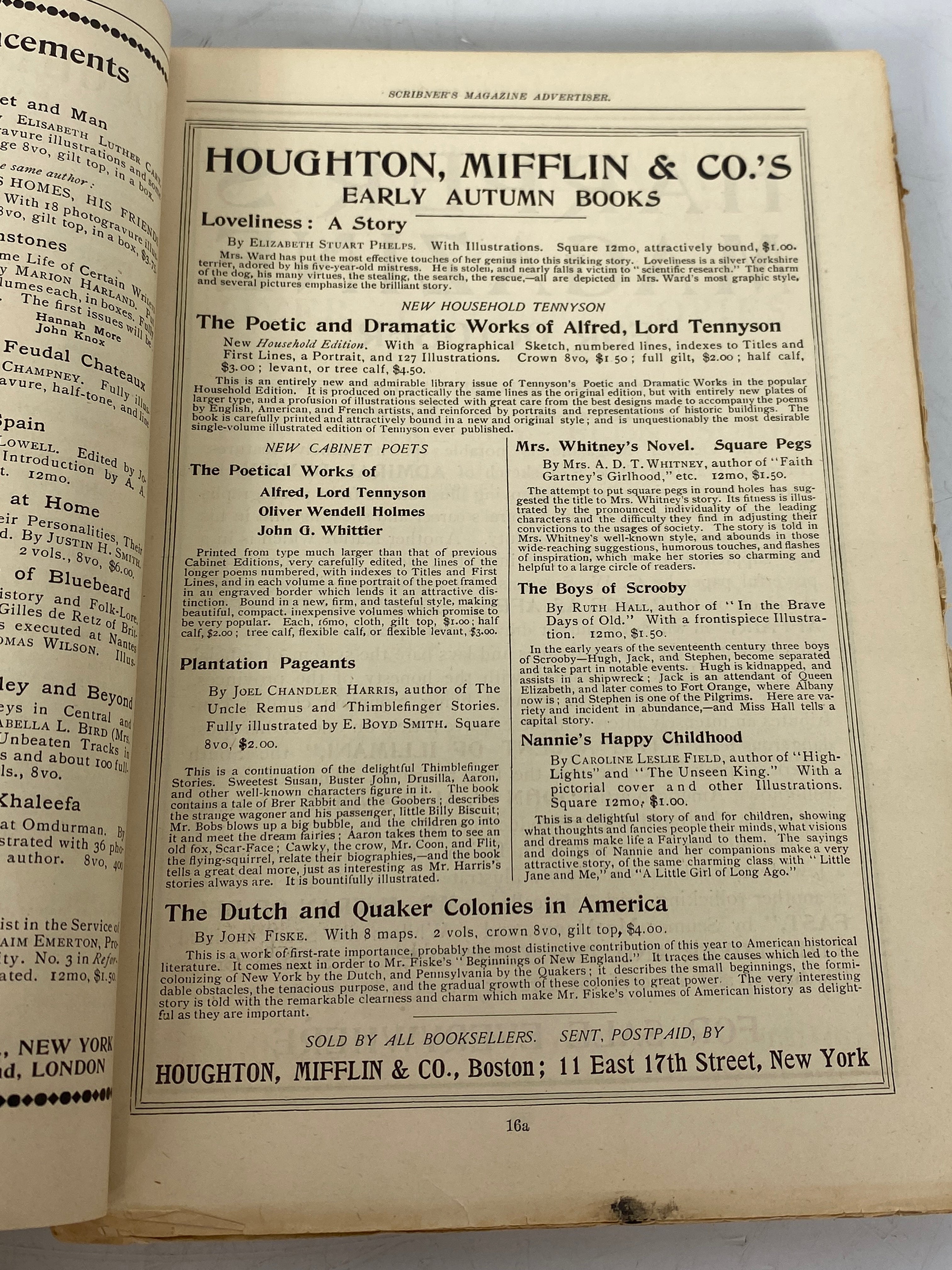 Scribner's Magazine October 1899 Vol XXVI No 4 Maxfield Parrish Cover Art SC