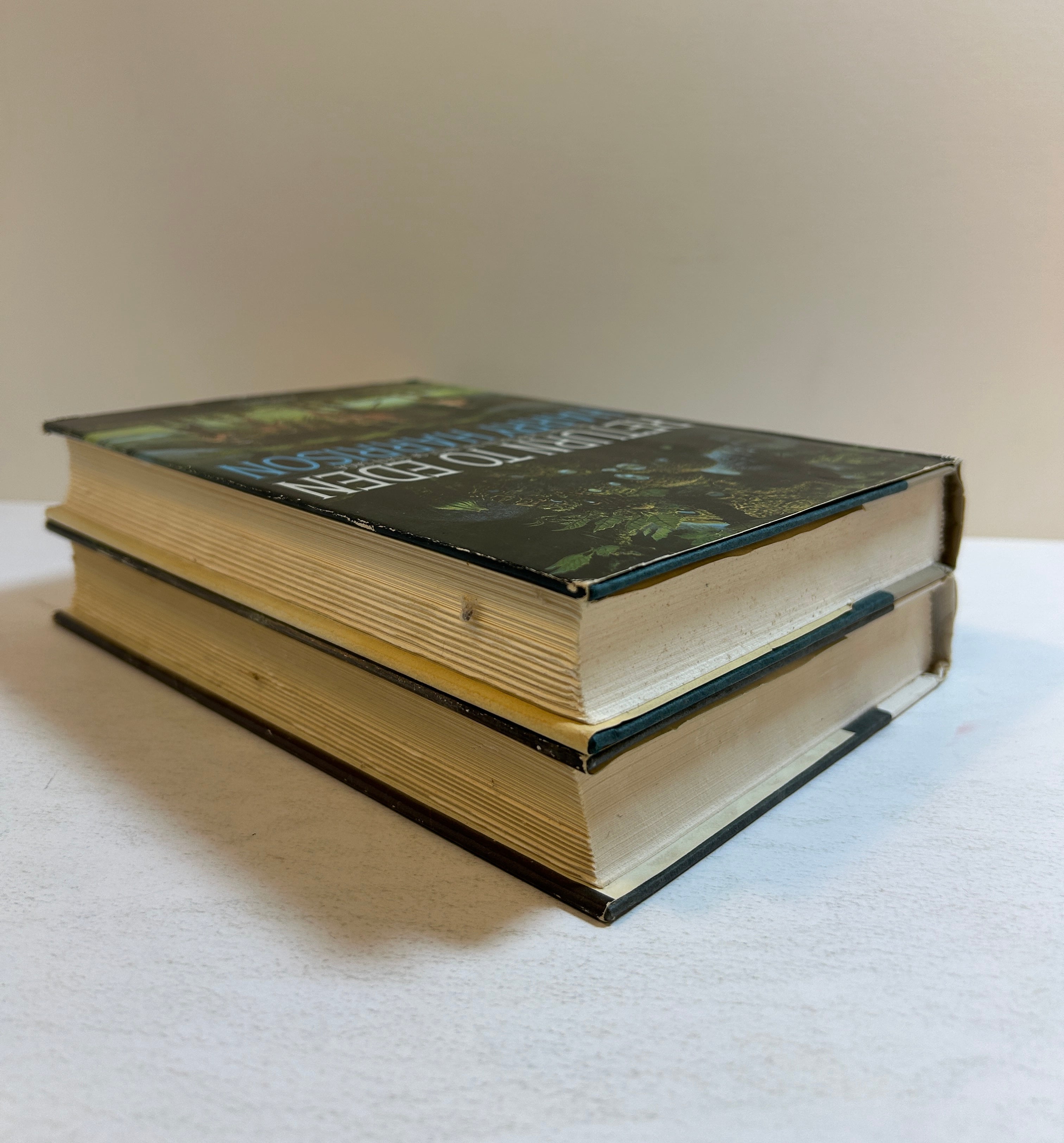 Lot of 2 Harry Harrison books Return to Eden/Winter in Eden BCE 1st Ed HCDJ