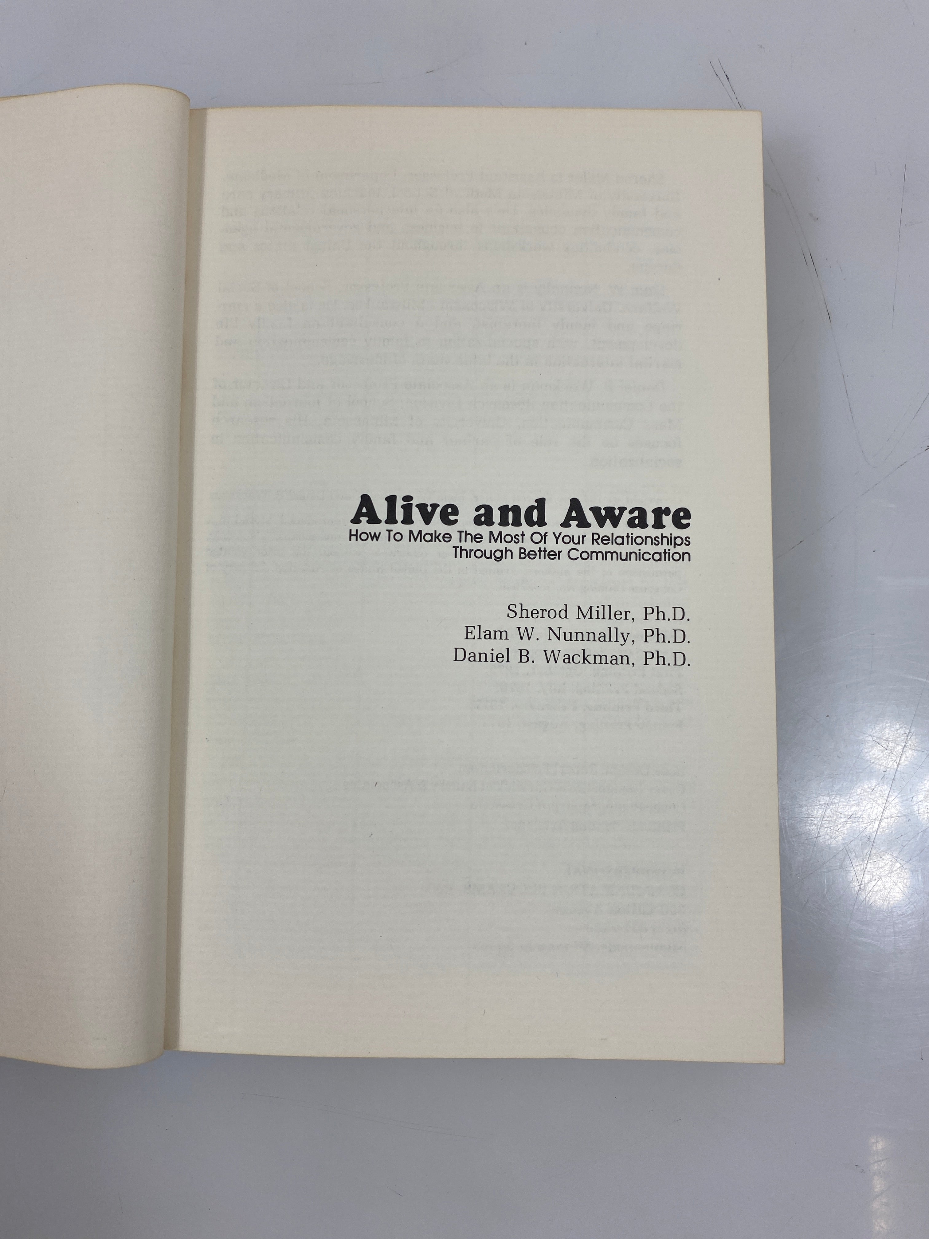 Alive and Aware by Miller/Nunnally/Wackman 1977 SC