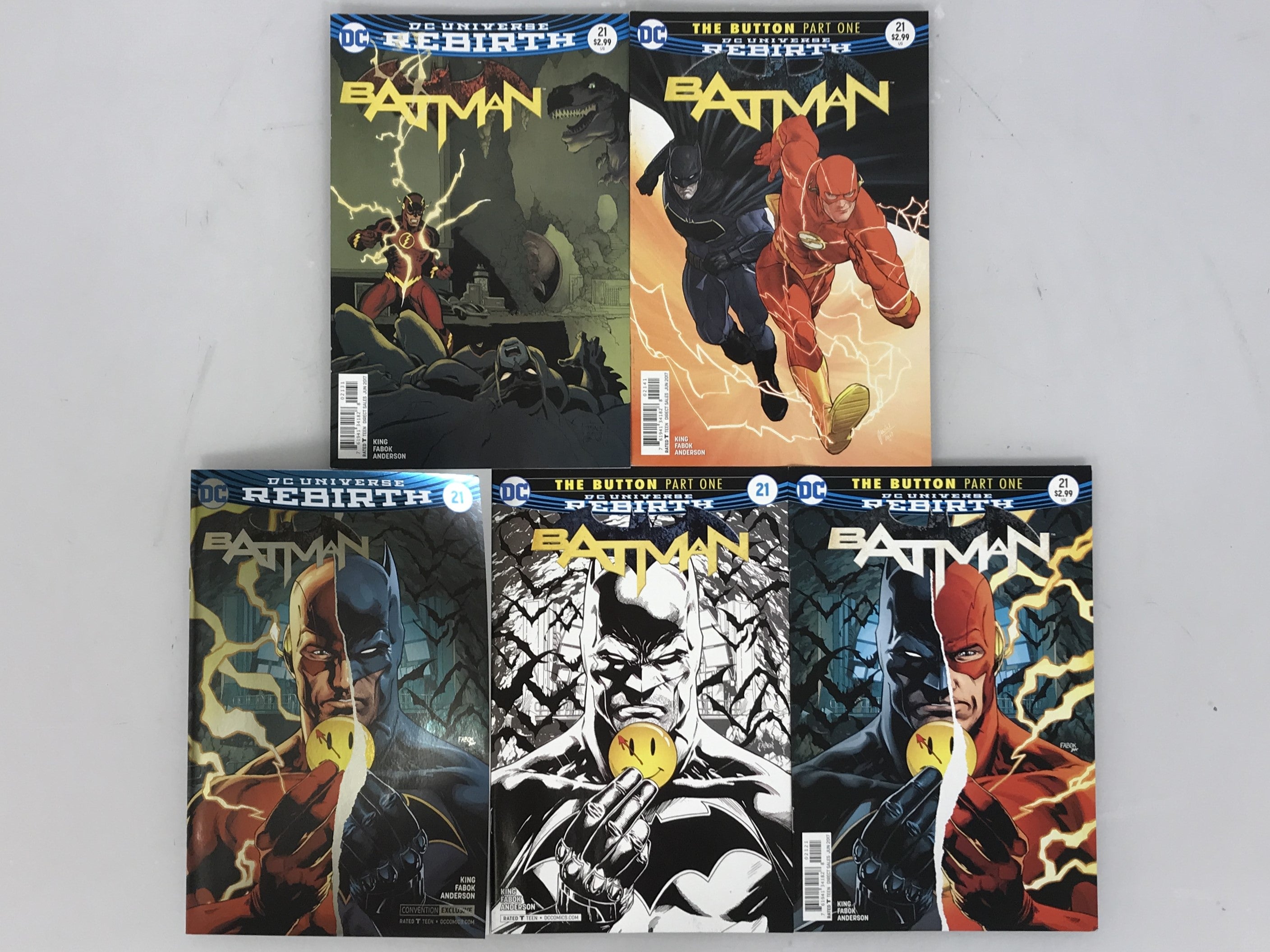 Lot of 5 Batman 21 2017 Variant Covers