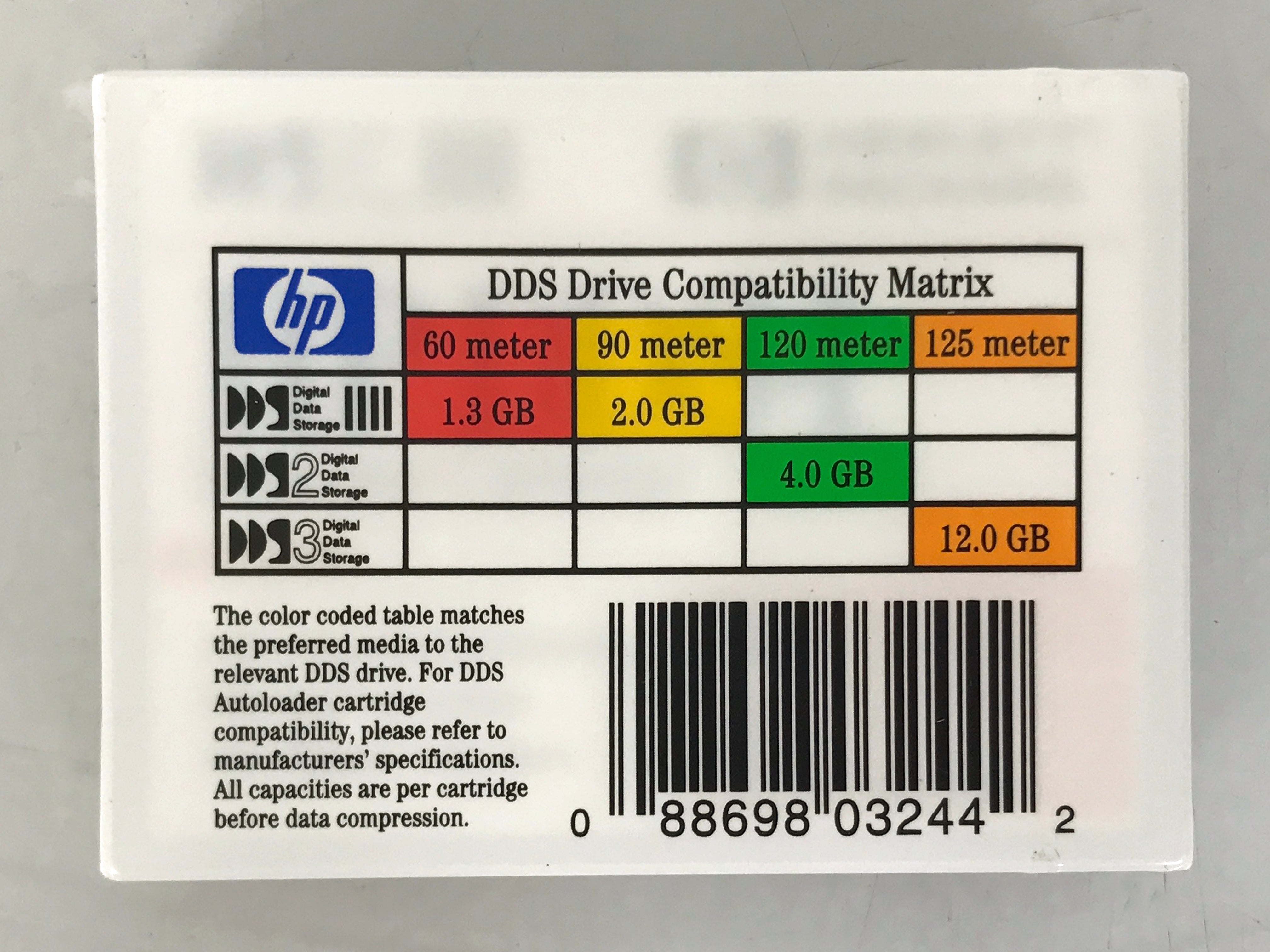 HP DDS-1 90m Data Tape Cartridge