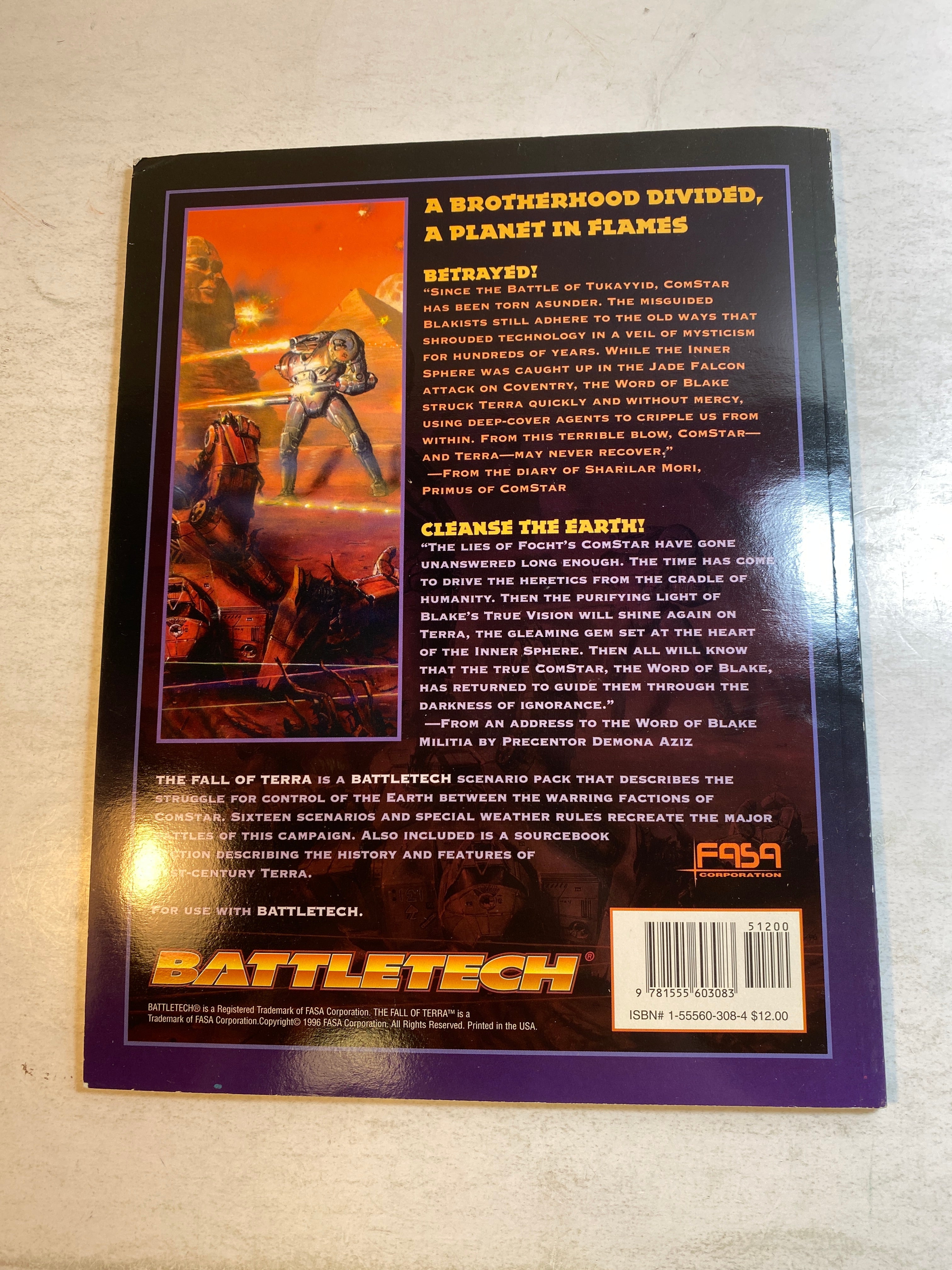 Battletech 1684 Fall of Terra SC 1996