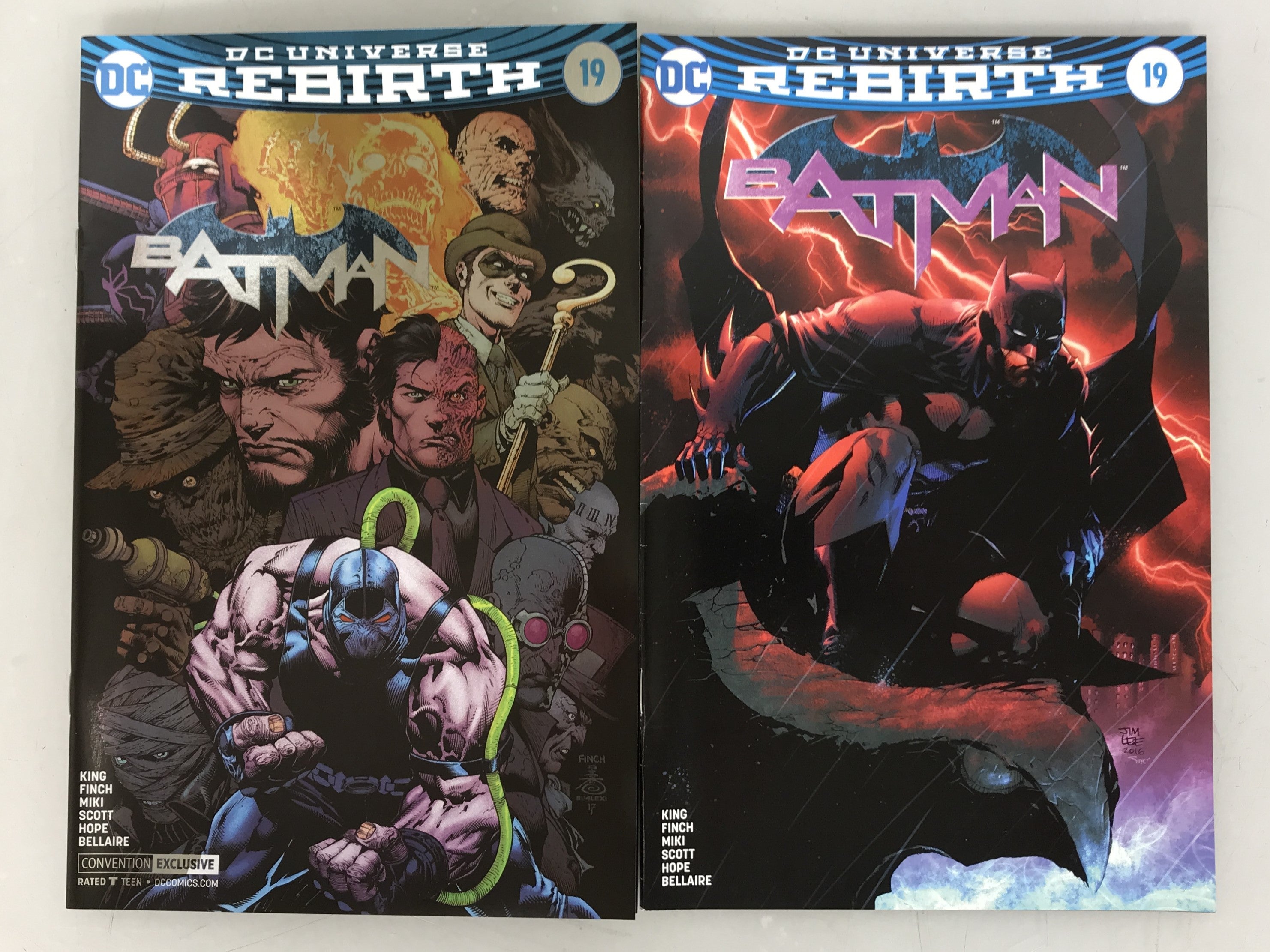 Lot of 2 Batman 19 2017 Variant Covers