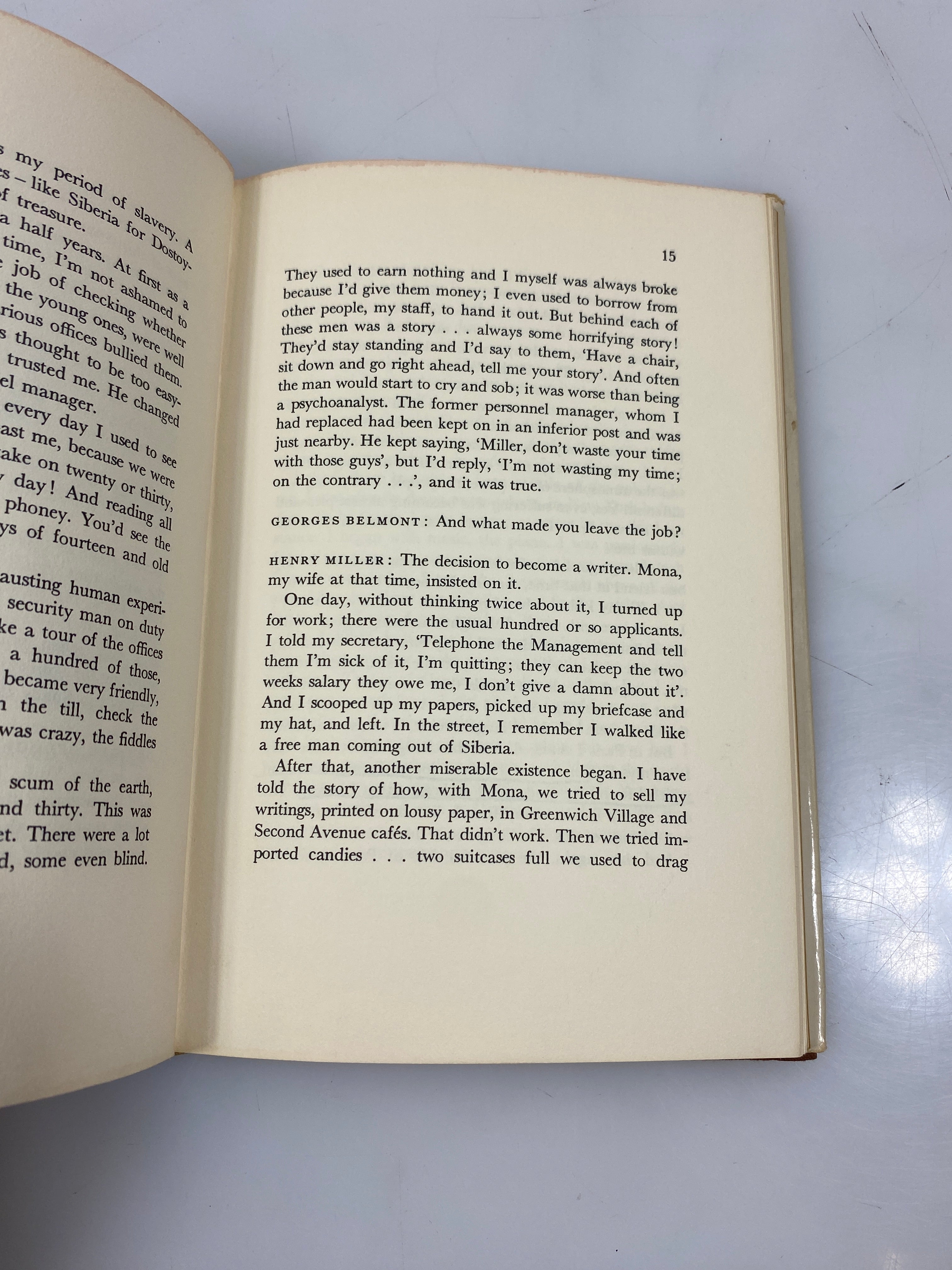 Henry Miller in Conversation with Georges Belmont 1972 HCDJ