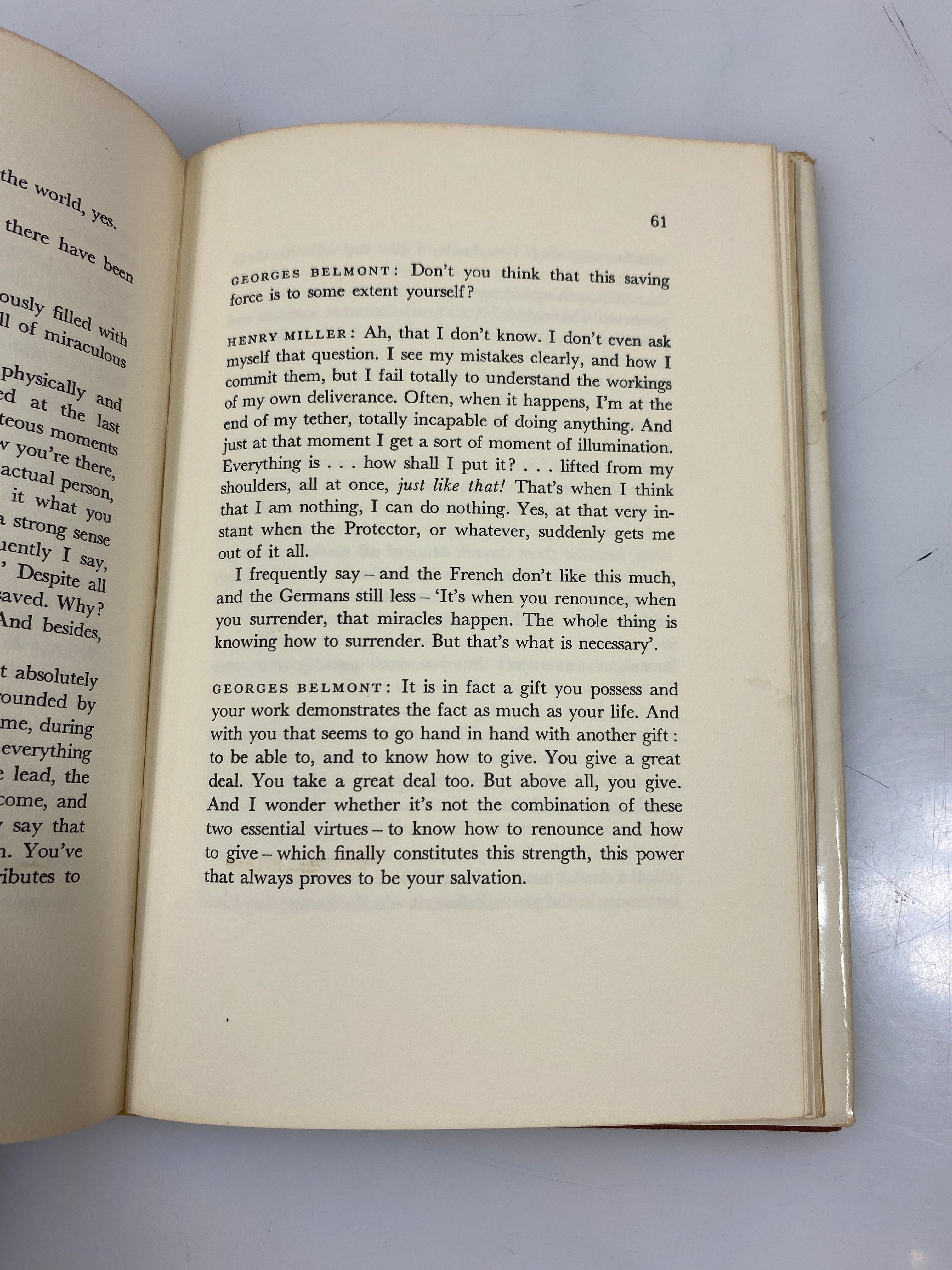Henry Miller in Conversation with Georges Belmont 1972 HCDJ