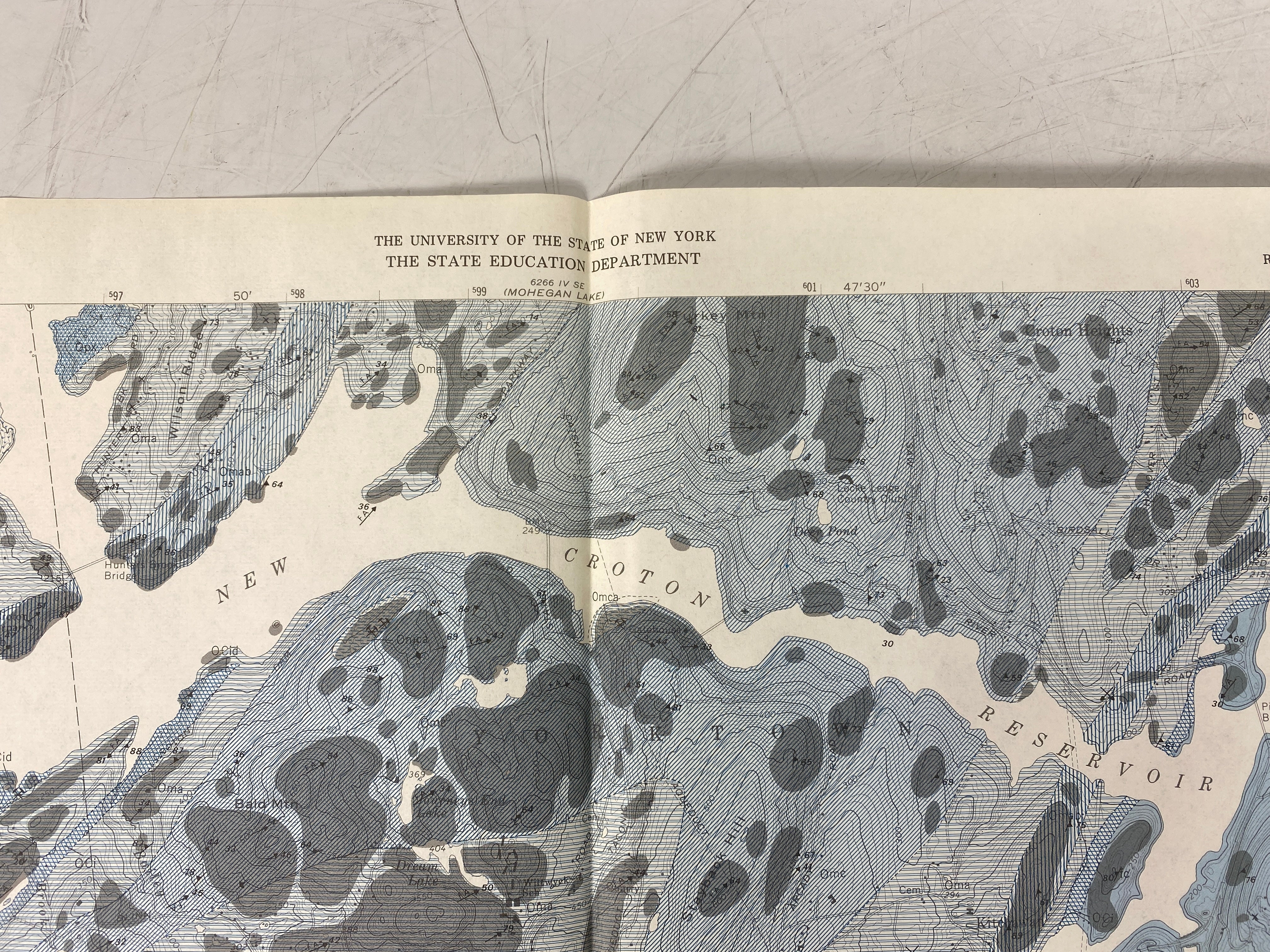 Lot of 5 Vtg US Geological Survey Maps of New York & Connecticut 1960-1979