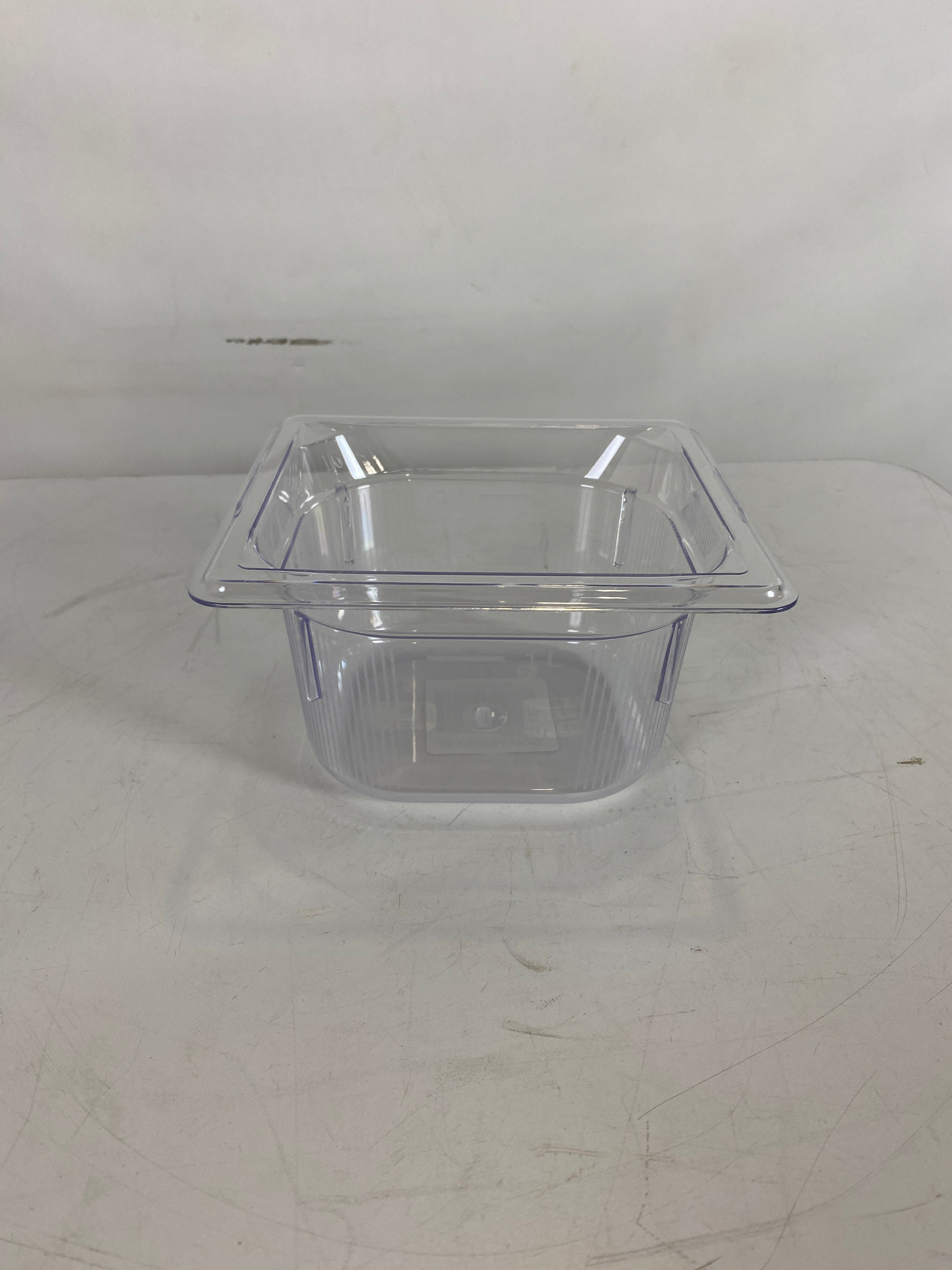 Box of 6 Vollrath Super Pan 3 100MM Clear Plastic Pan