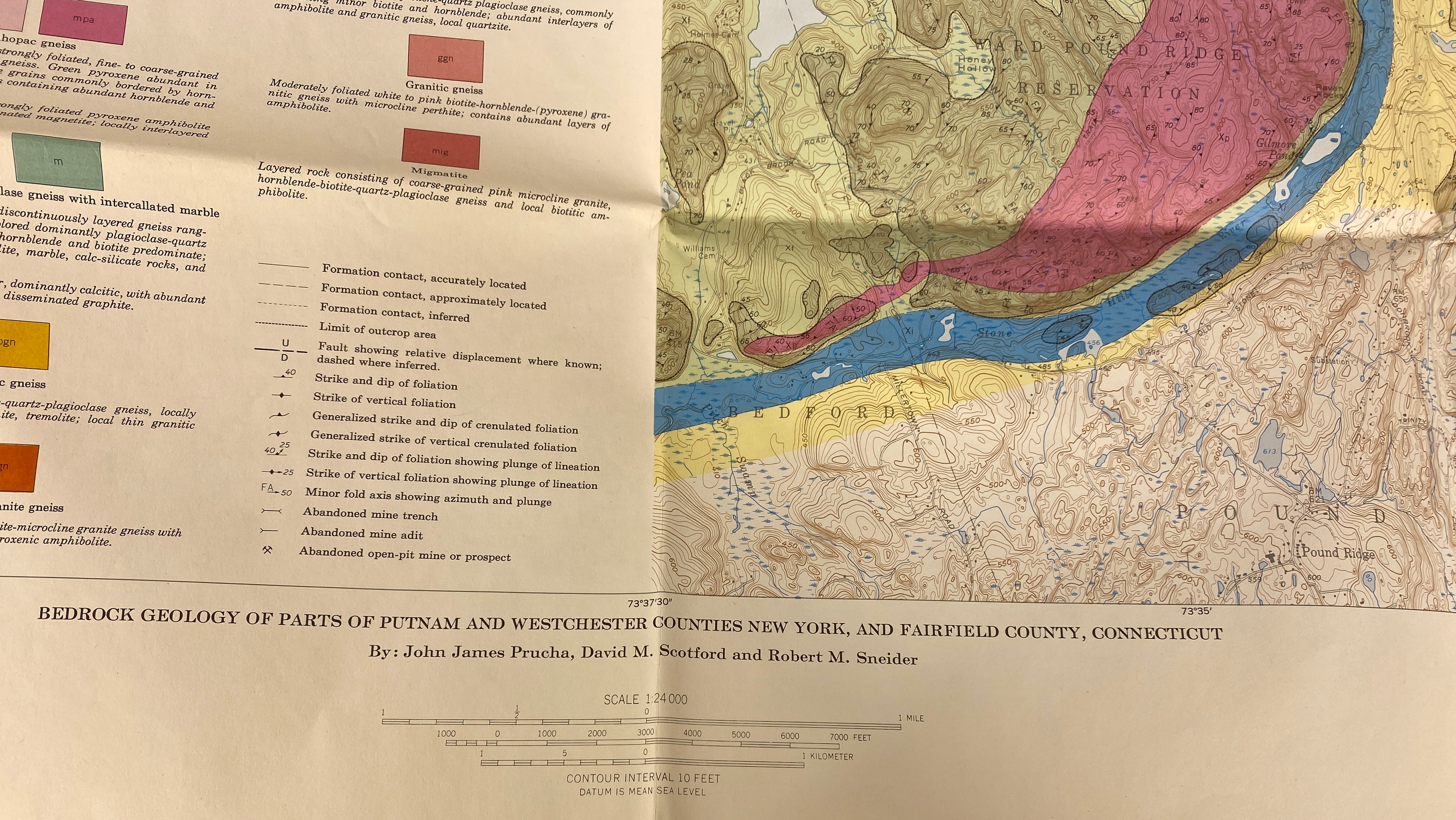 Lot of 5 Vtg US Geological Survey Maps of New York & Connecticut 1960-1979