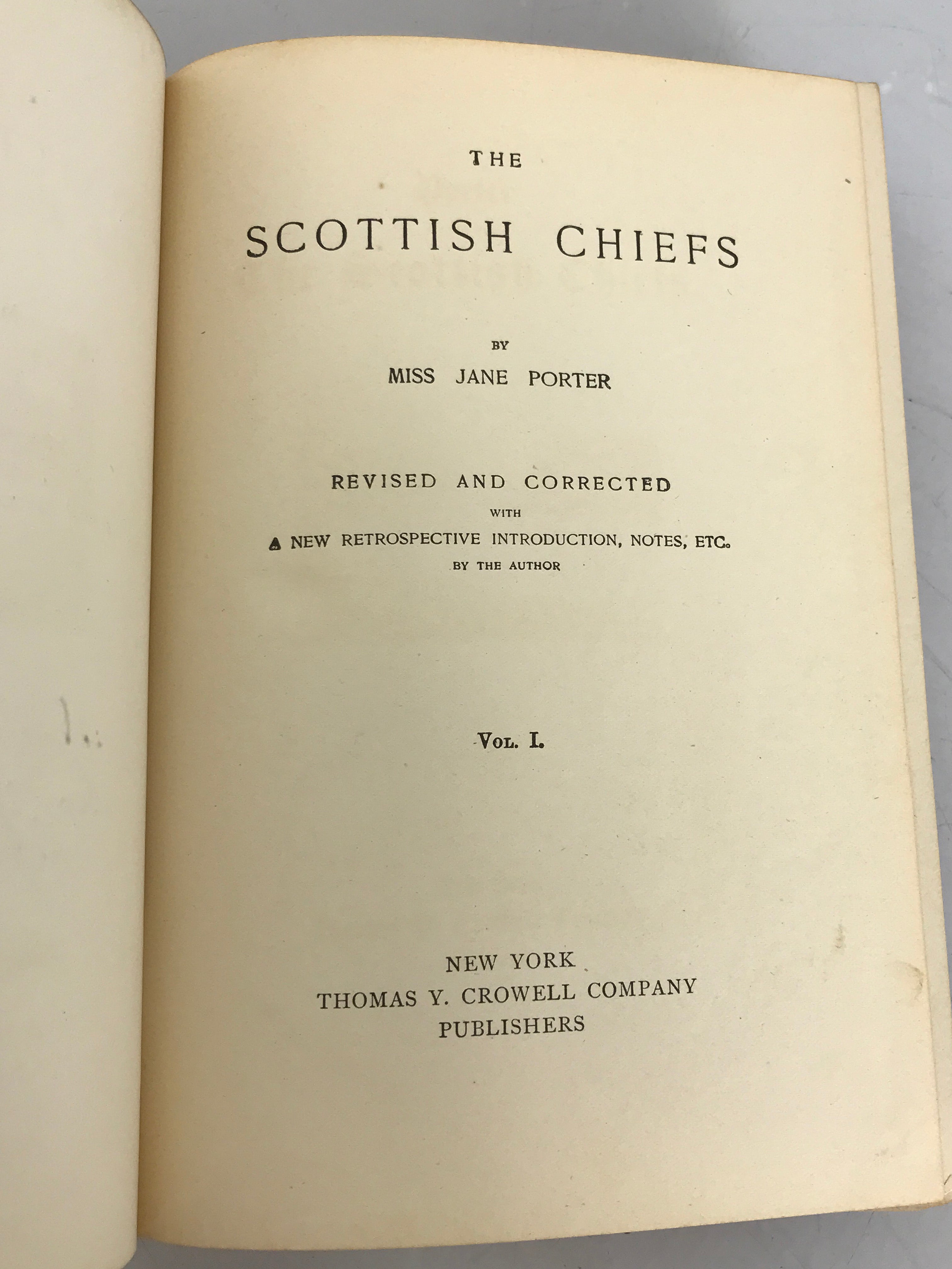 Lot of 2 Scottish Clan History Books Jane Porter and Frank Adam HC DJ