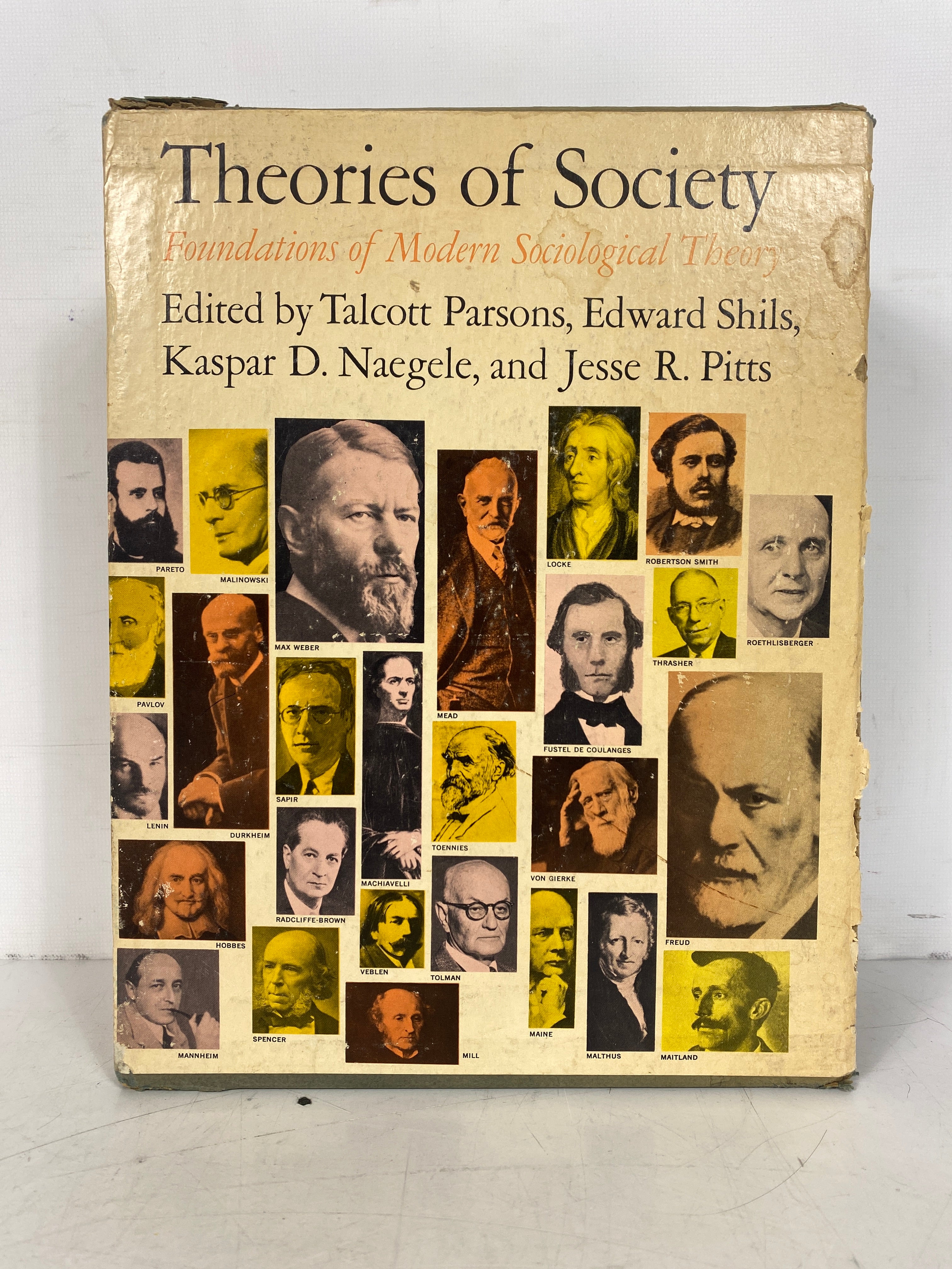 2 Volume Set Theories of Society Parsons/Shils/Naegele/Pitts 1962 in Slipcase