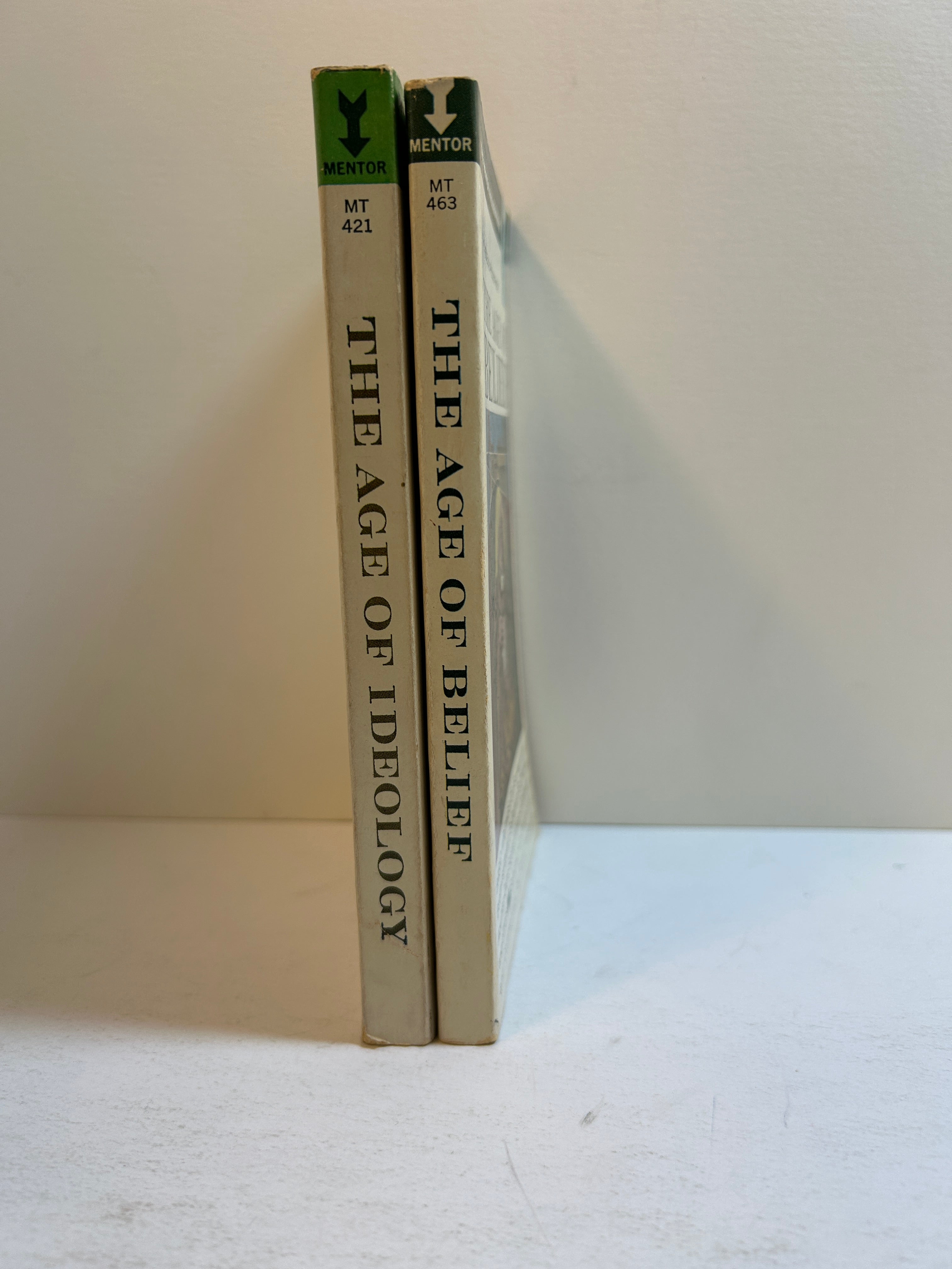Lot of 2 The Mentor Philosophers 1960s Paperbacks Ages of Belief & Ideology PB