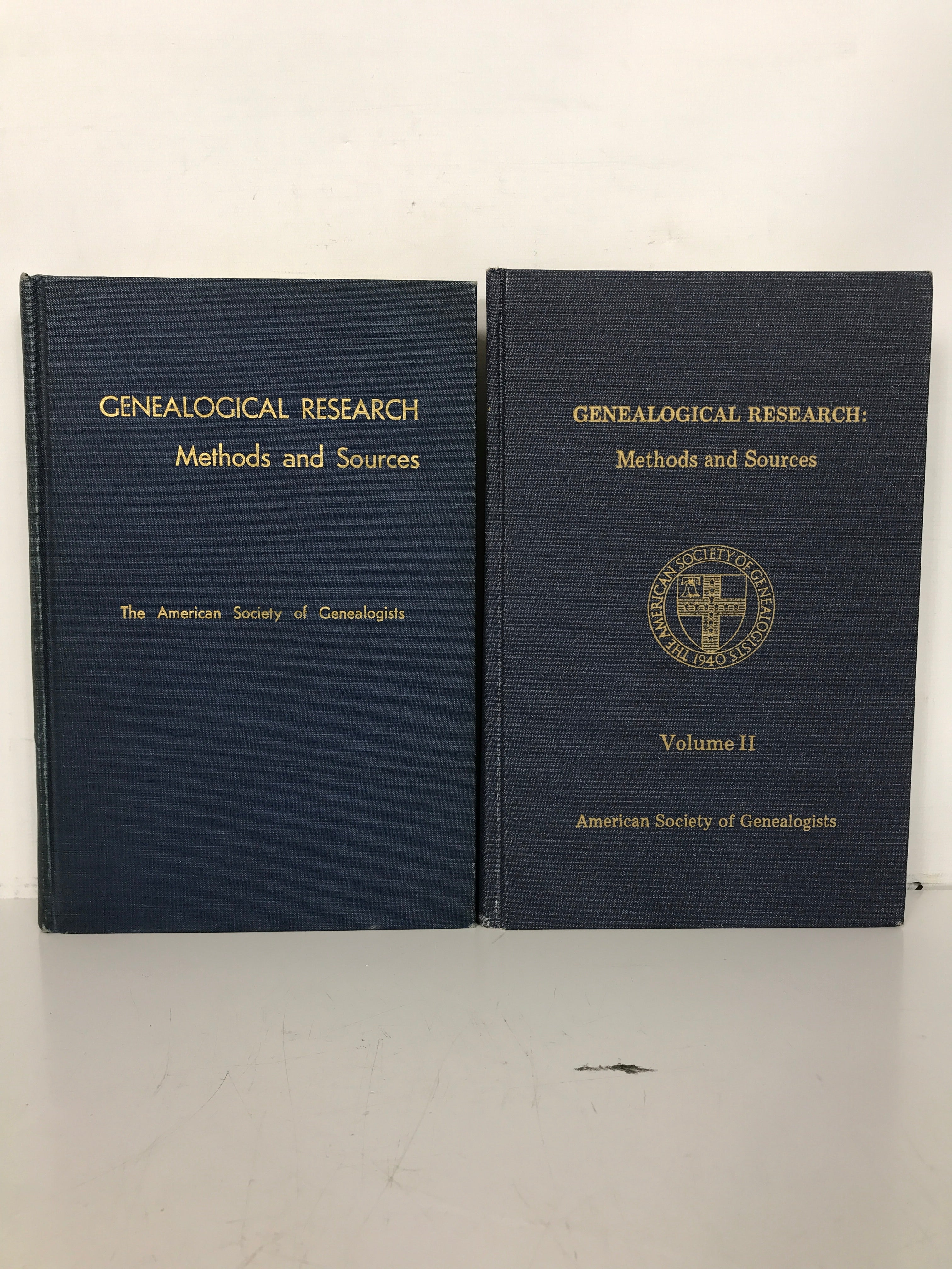 2 Vol Set Genealogical Research Methods and Sources 1966/1983 HC