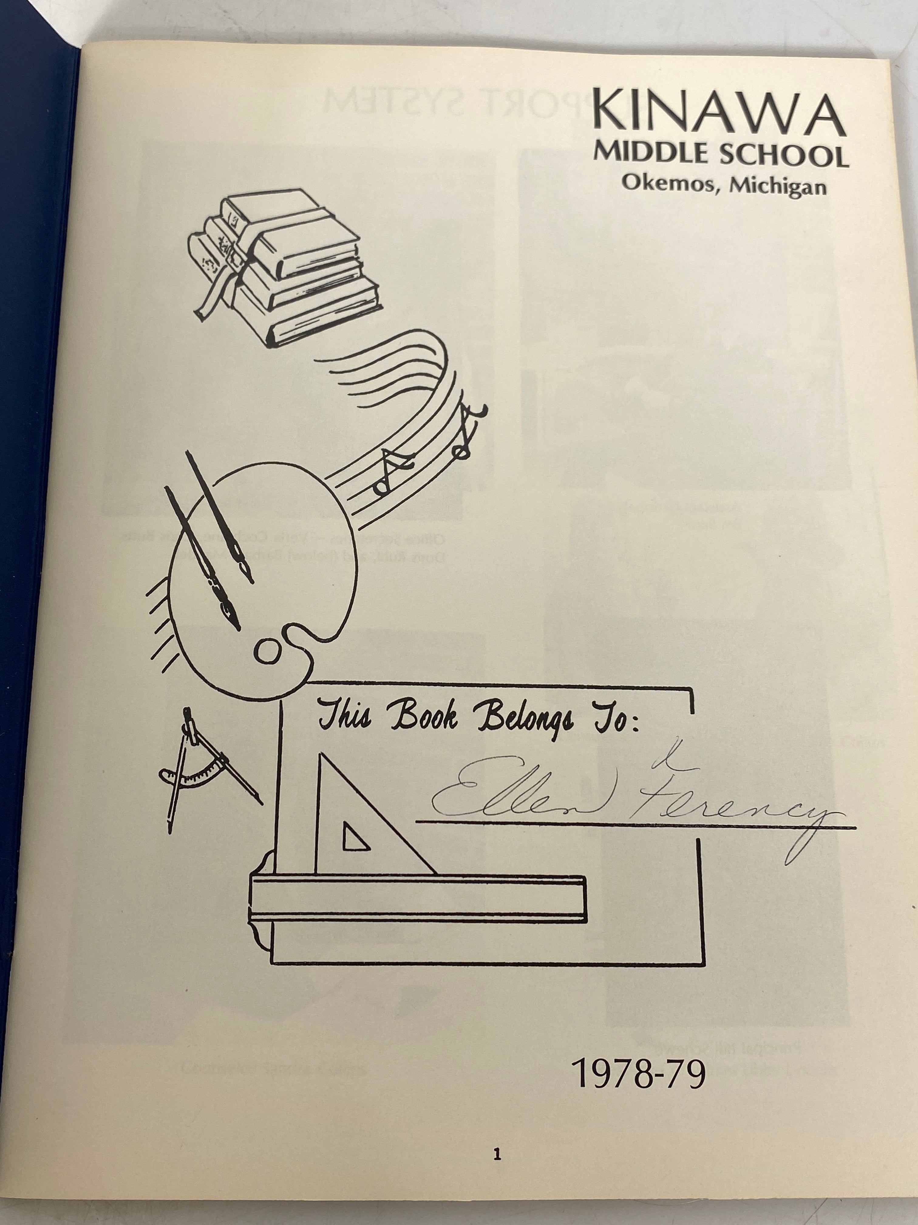 1979 Kinawa Middle School Yearbook Okemos Michigan SC