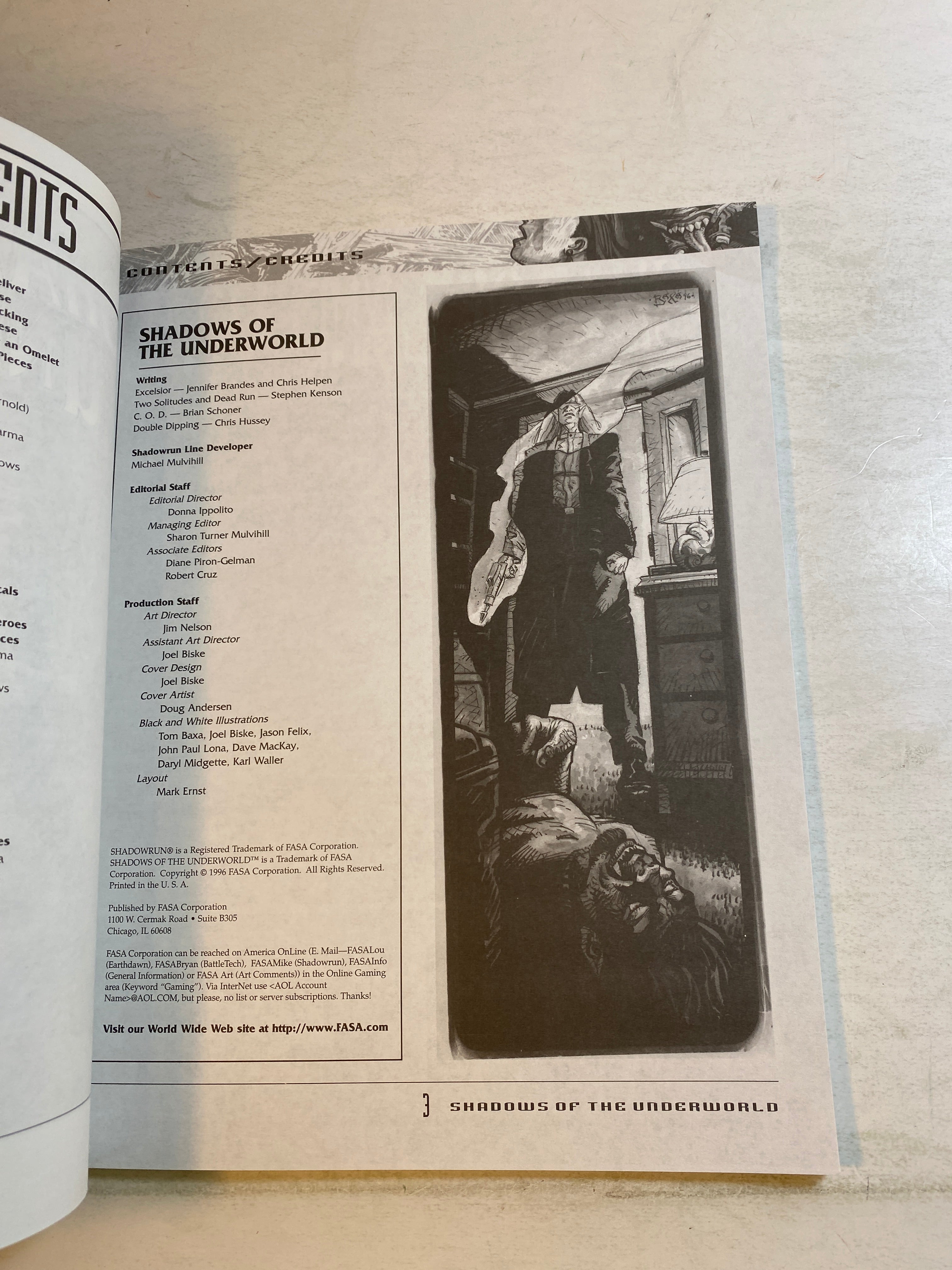 Shadowrun RPG Shadows of the Underworld SC 1996