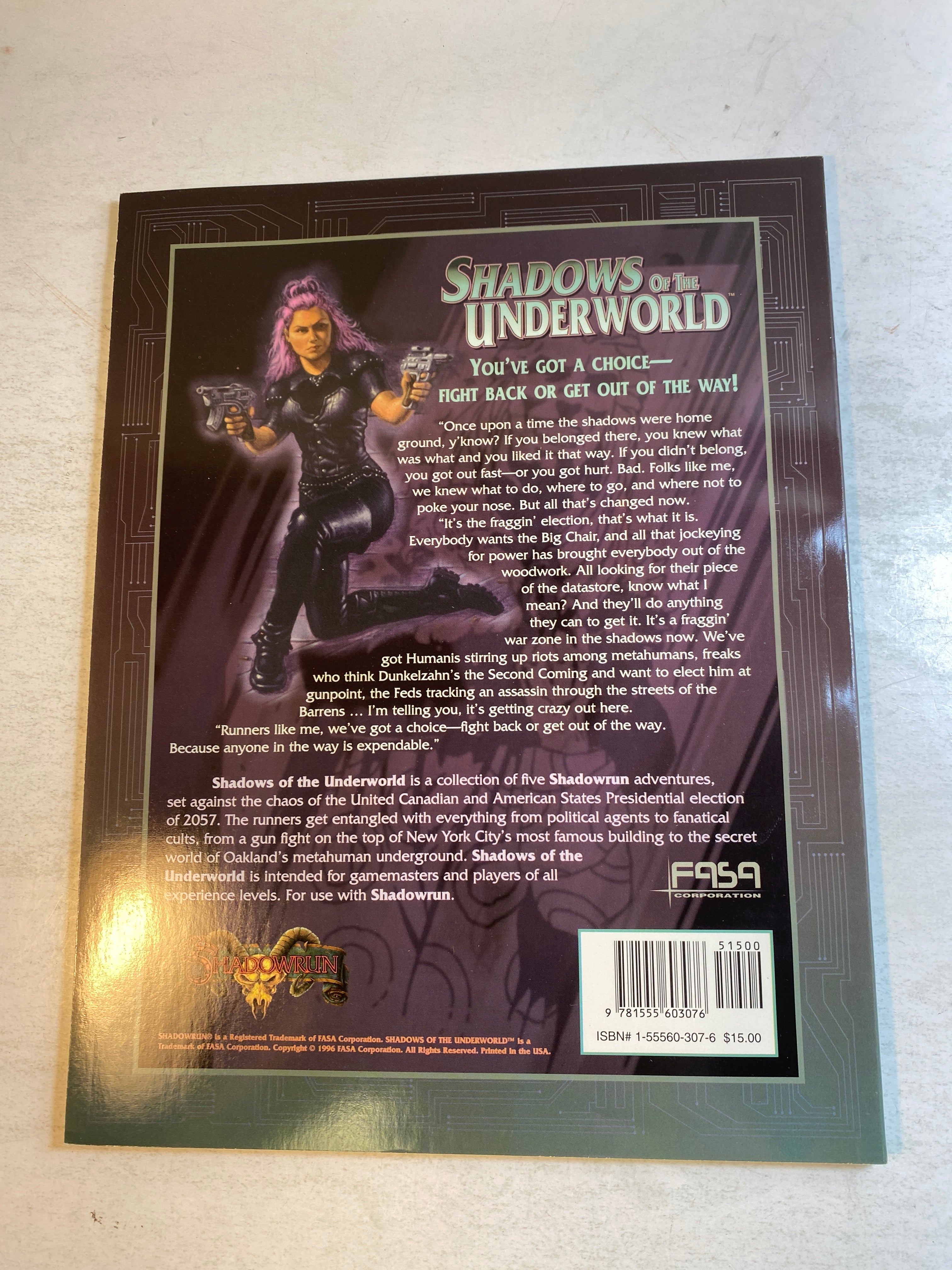 Shadowrun RPG Shadows of the Underworld SC 1996