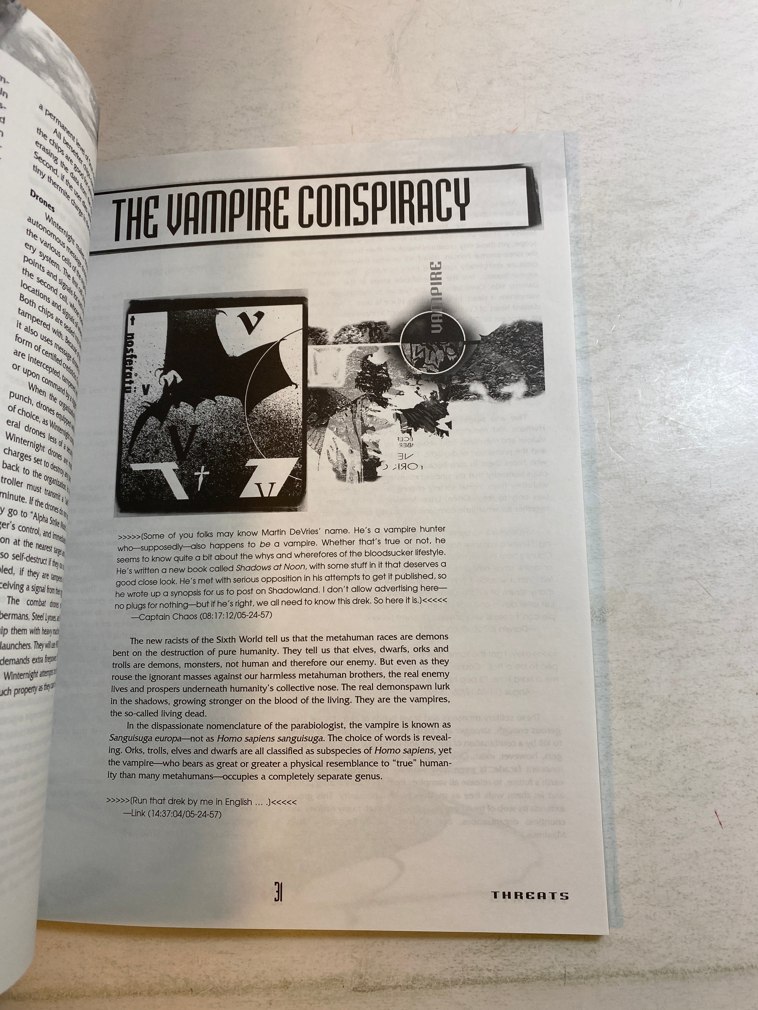 Shadowrun RPG Threats 1996