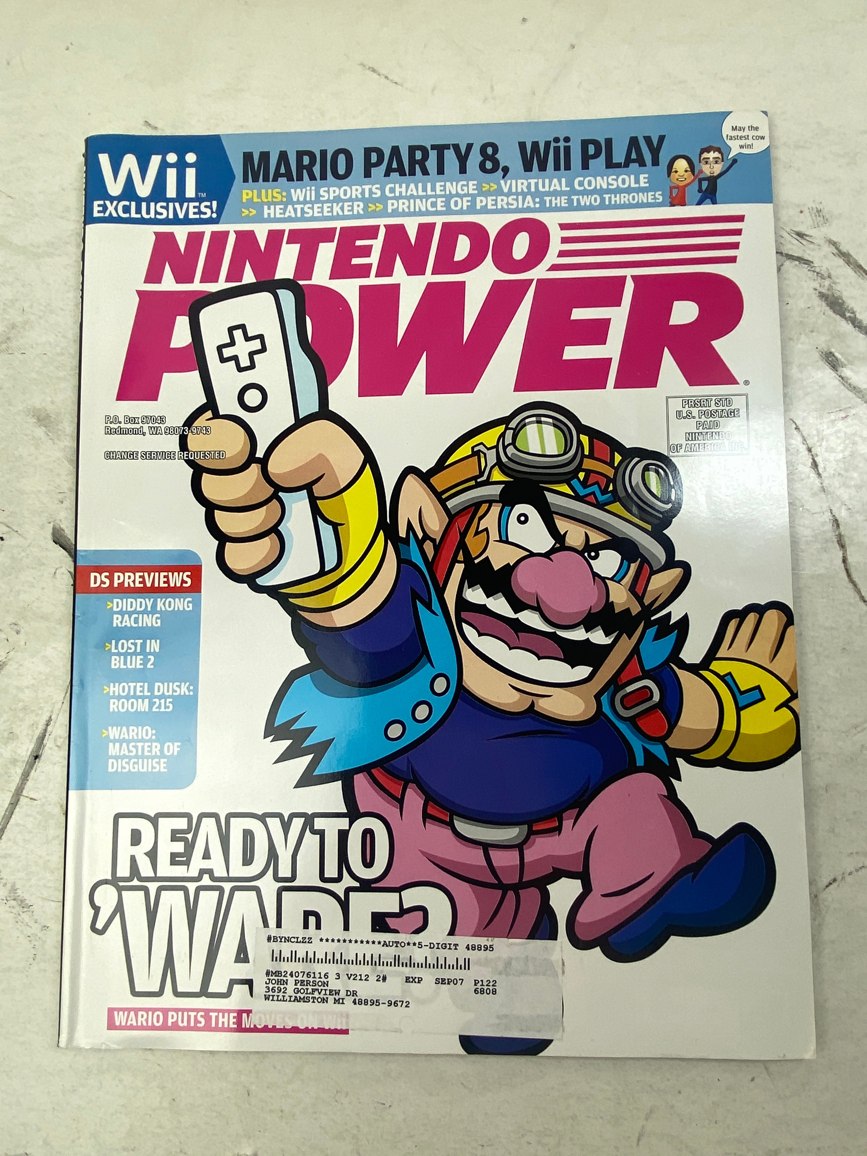 Nintendo Power Magazine Vol 212 February 2007 w/ poster