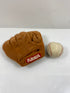 1987 Vintage Playskool Soft Baseball and Glove Toy