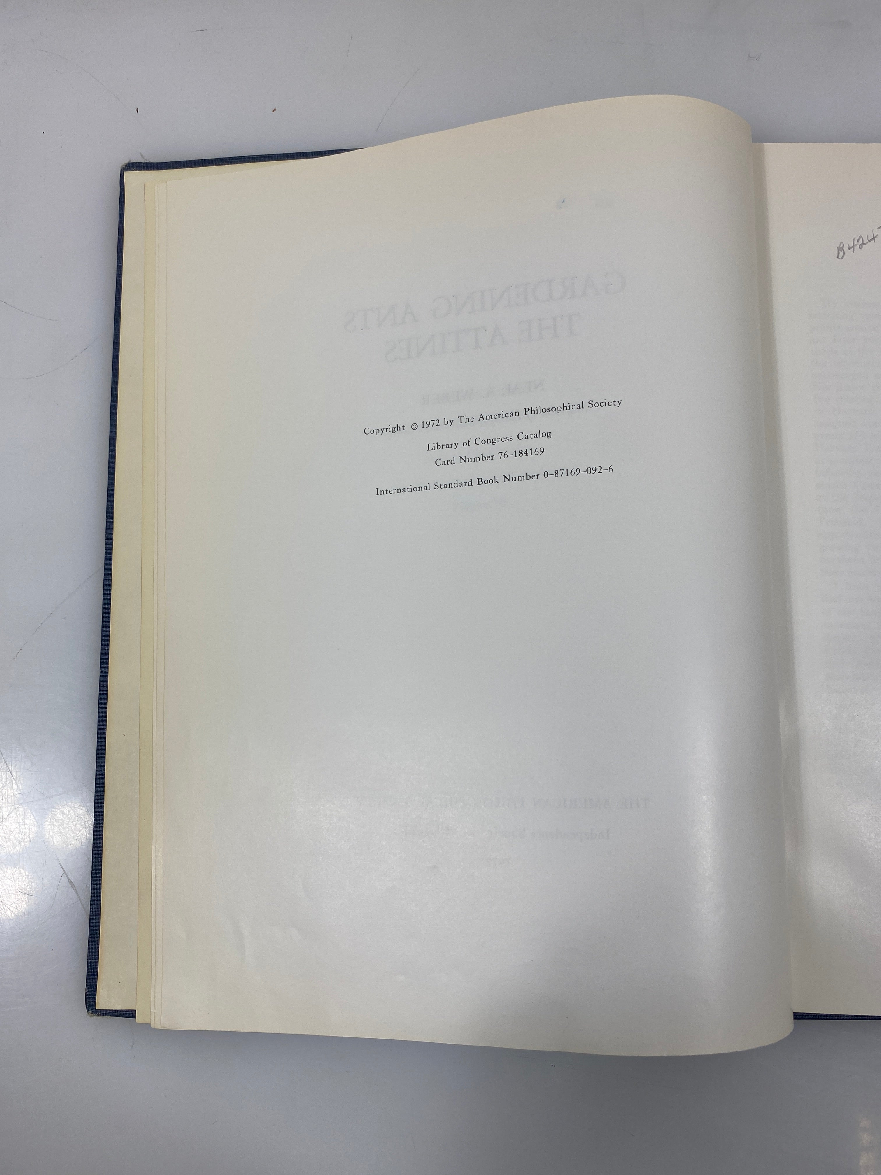 Gardening Ants the Attines by Weber Ex-library 1972 HC