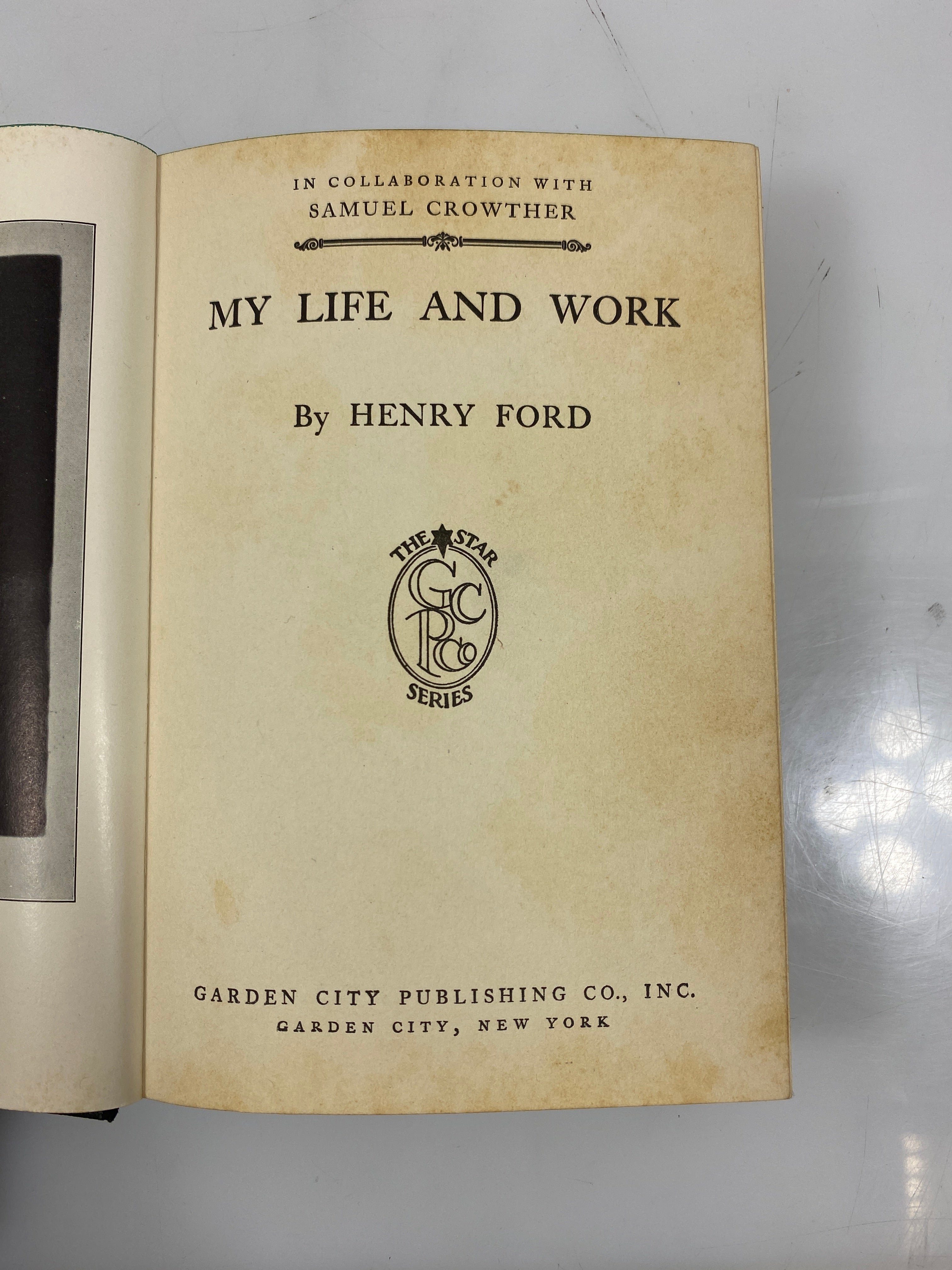 My Life and Work by Henry Ford w/ Crowther 1922 HC