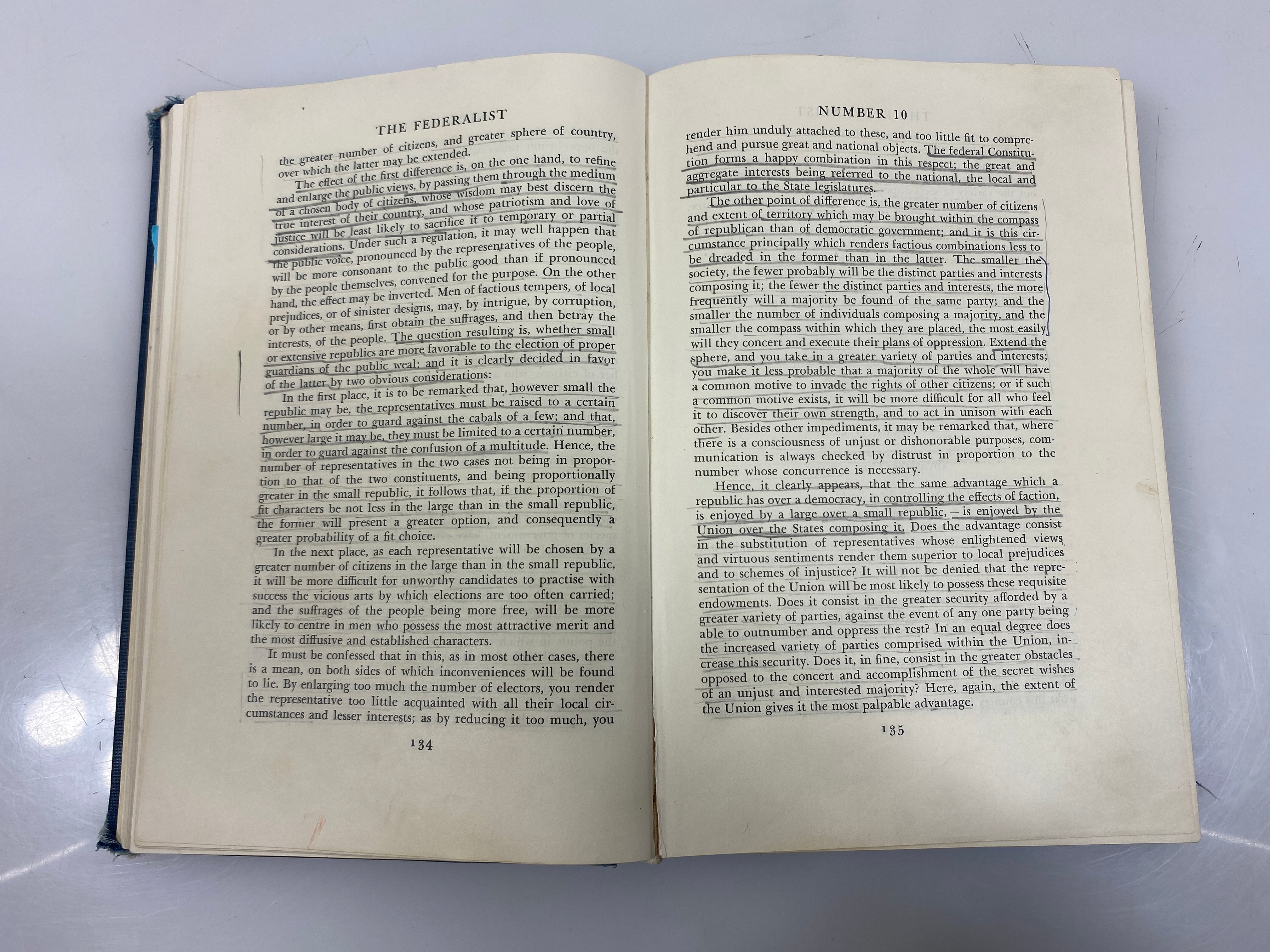 The Federalist by Hamilton/Madison/Jay Ex-library 1961 HC