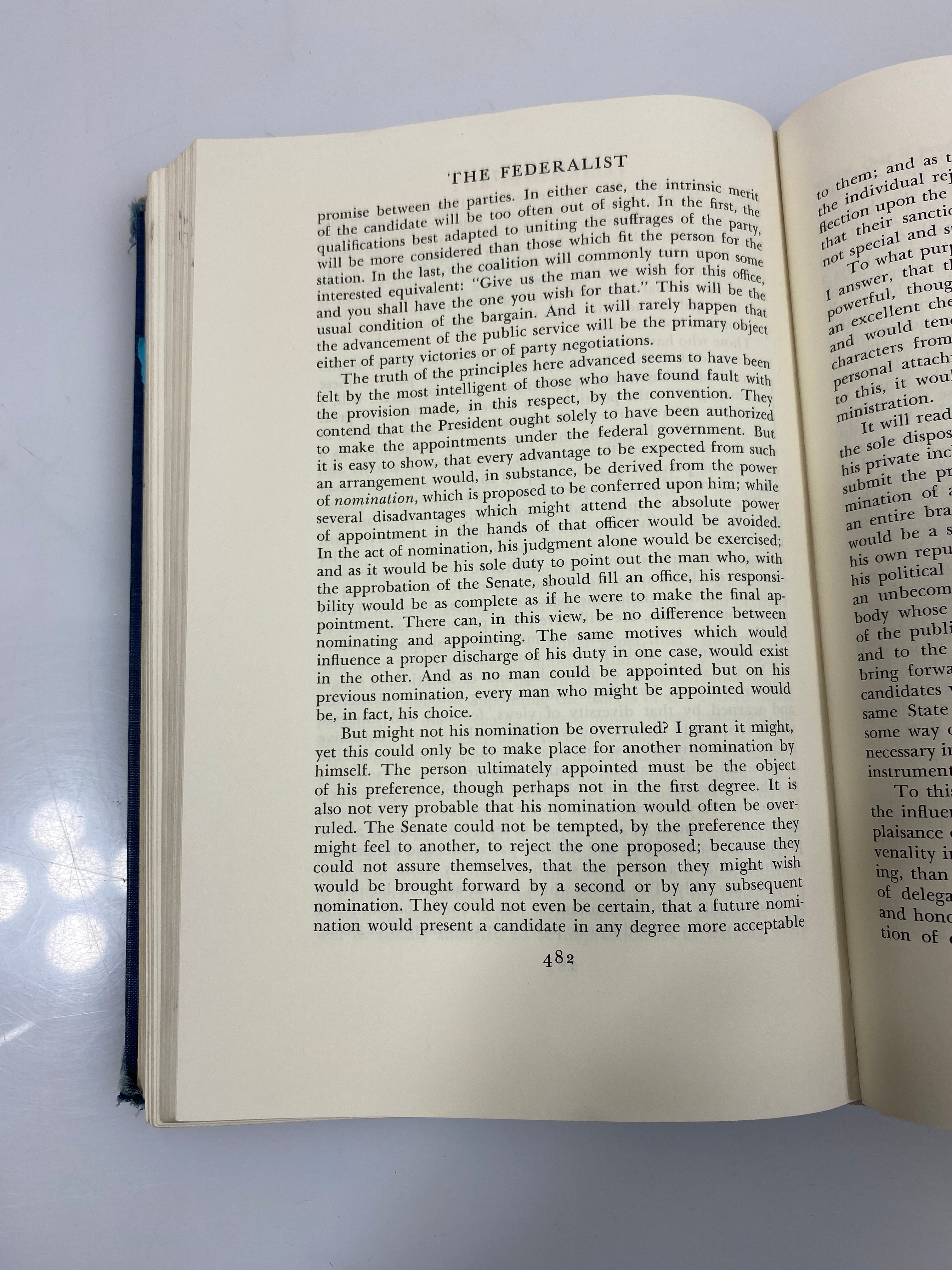 The Federalist by Hamilton/Madison/Jay Ex-library 1961 HC